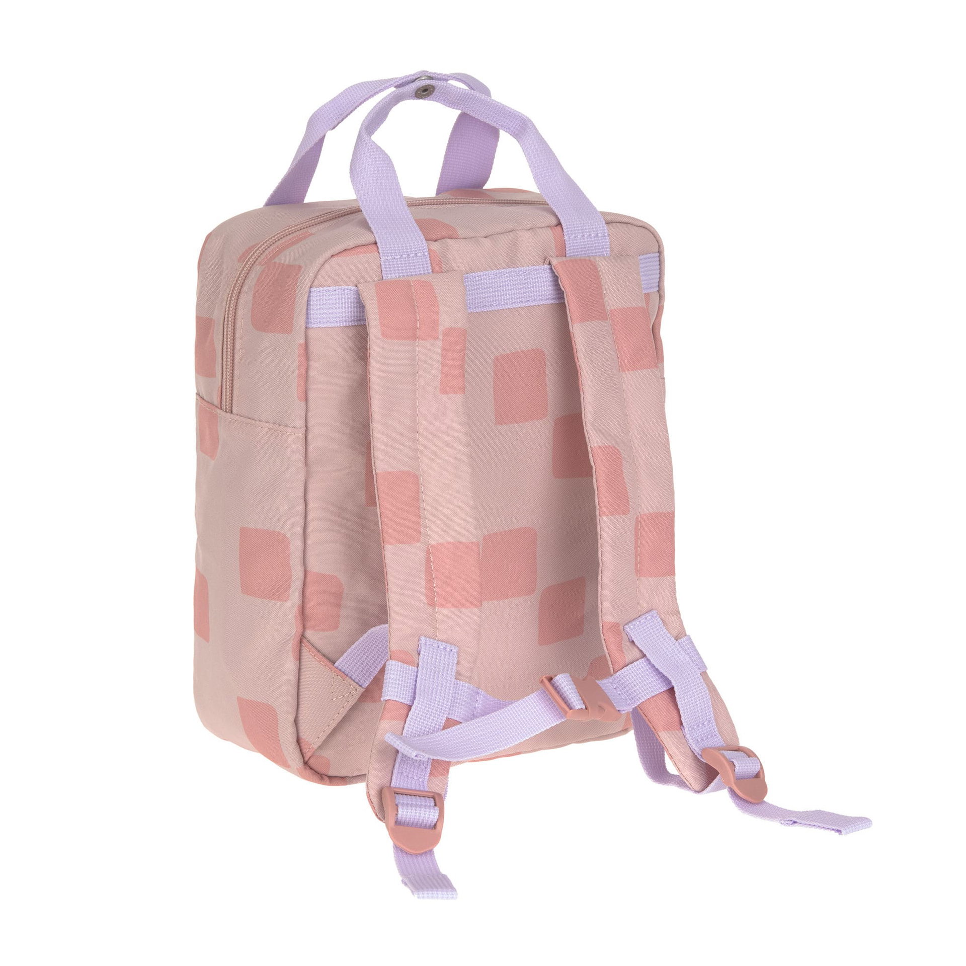 Bild 2 Kindergartenrucksack Square - Pattern Party, Rosa, Tasche, Rucksack