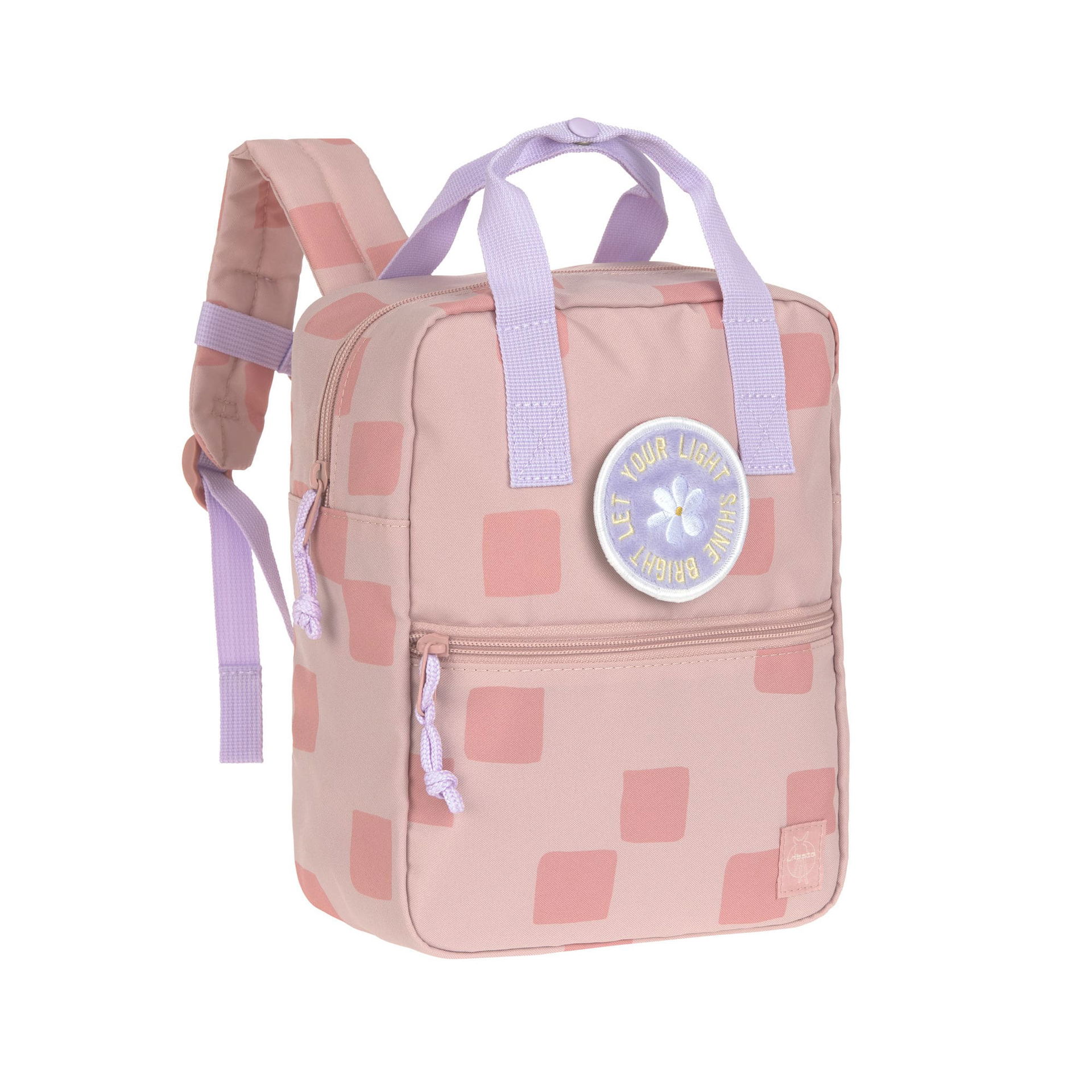 Kindergartenrucksack Square - Pattern Party, Rosa | Lässig