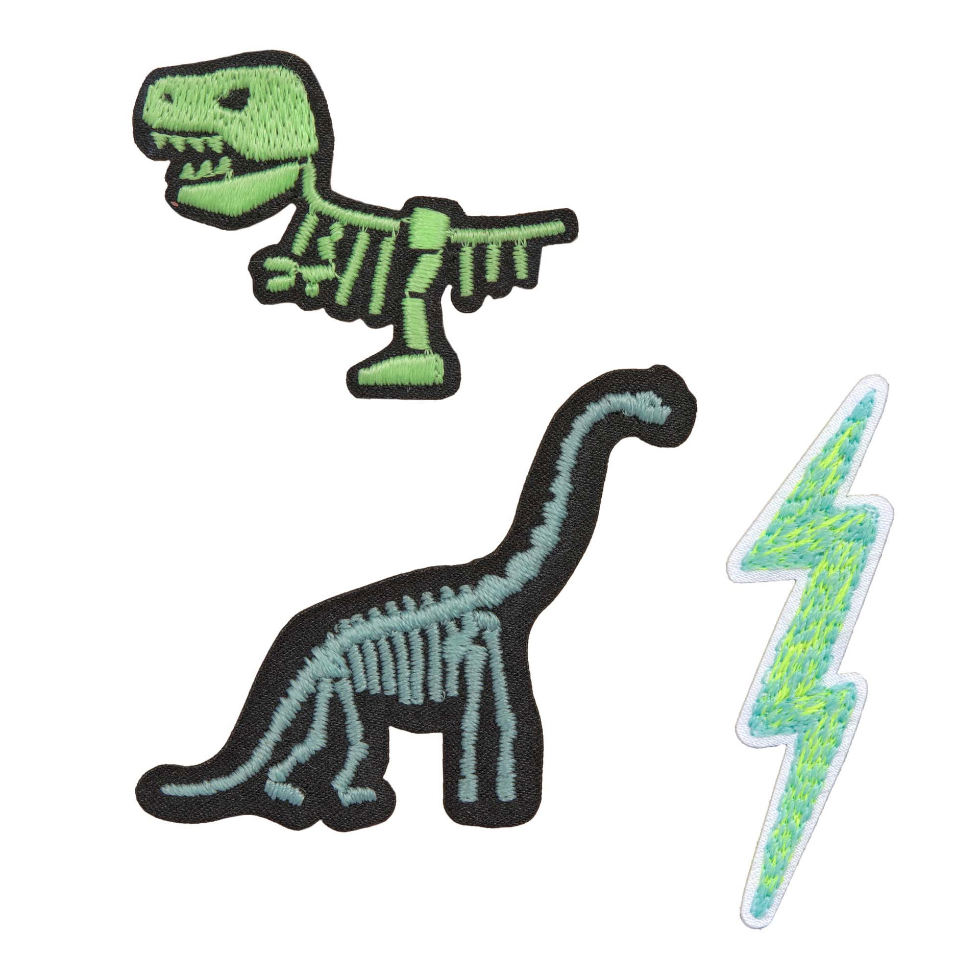 Textil Sticker Textil-Sticker (3 Stk), Dino | Lässig