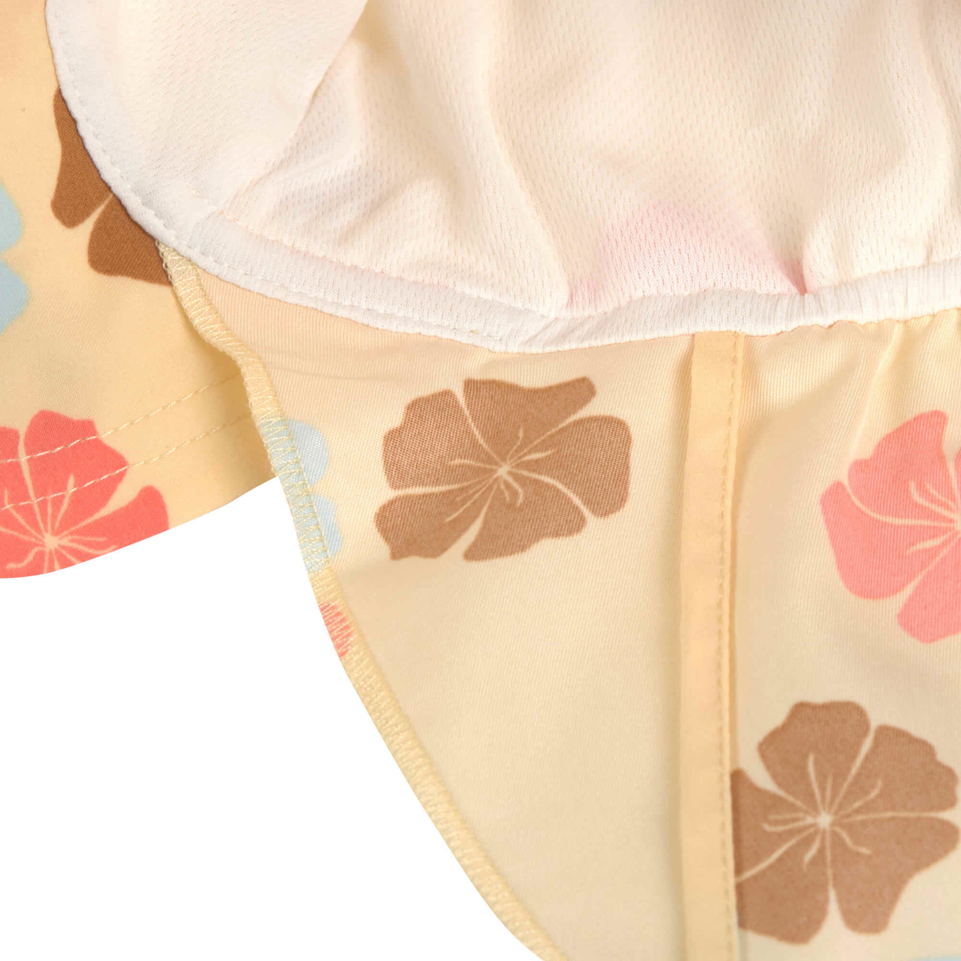 Sonnenhut Baby (UV Schutz & Nackenschutz) - Blumen, Gelb