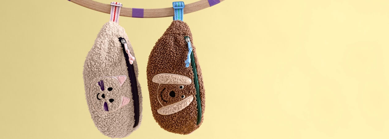 handtasche, Beutel, Katzen-Design, Reißverschluss, Kinderzubehör