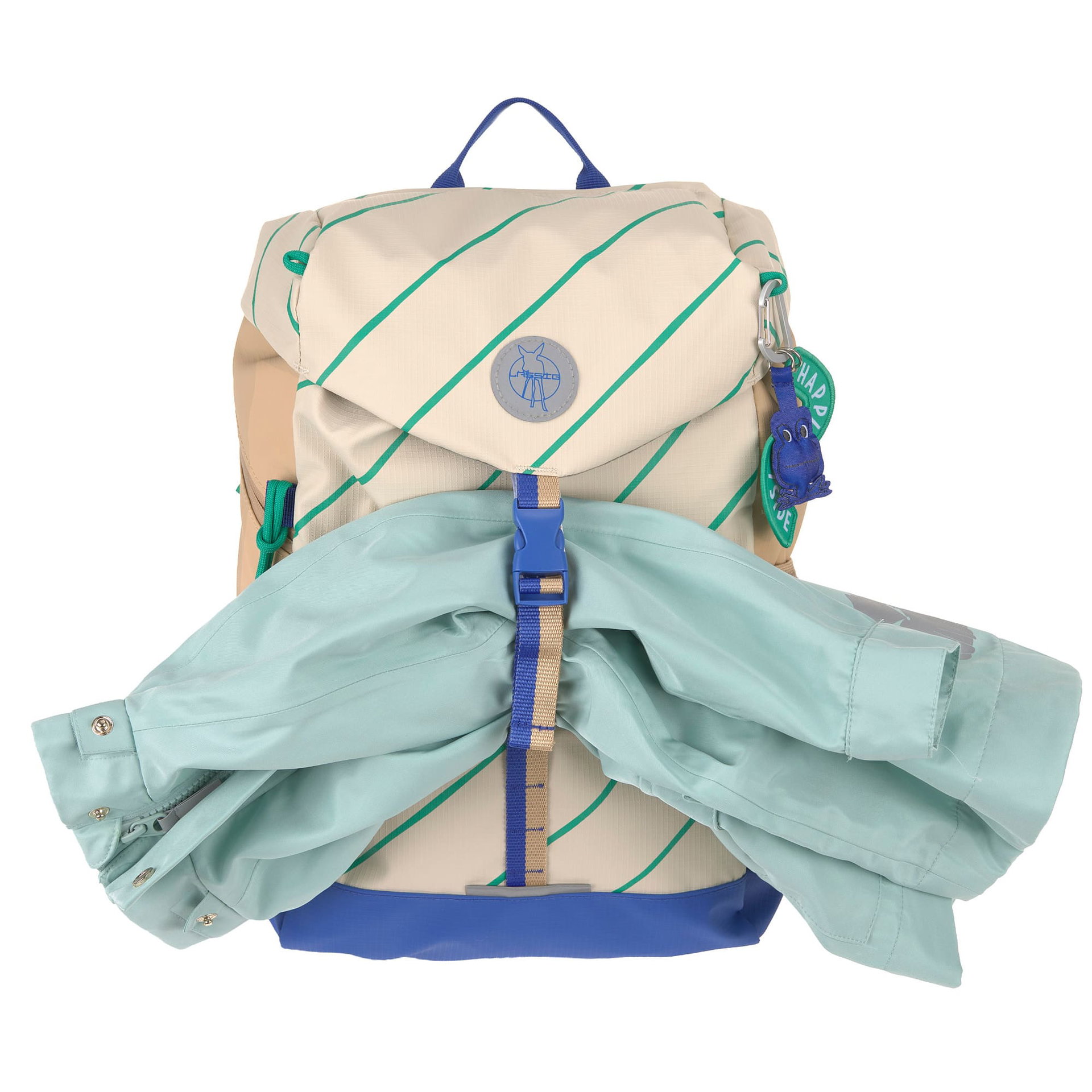 Rucksack, Tagesrucksack, Stoffrucksack, Mehrfarben, Kordelverschluss