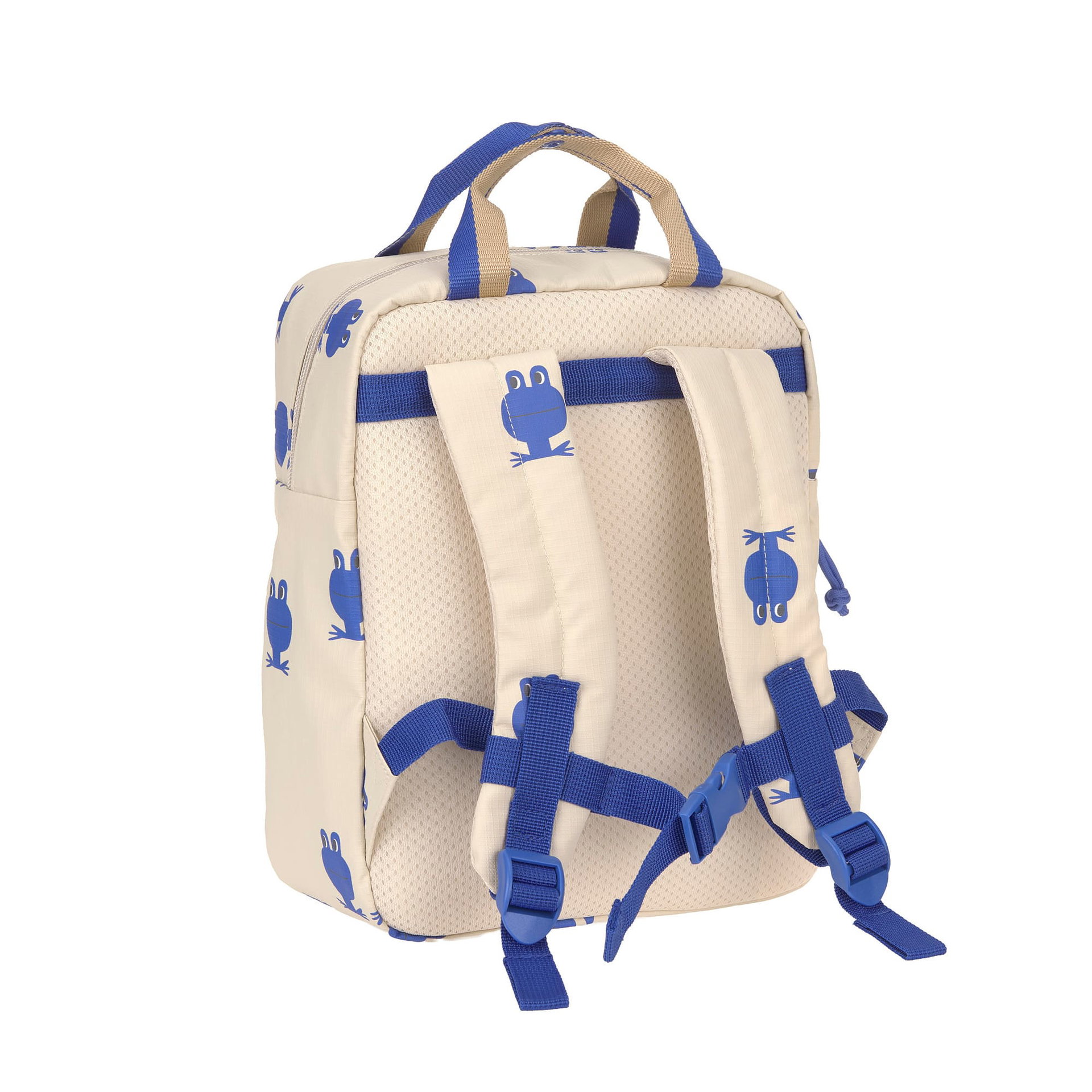 Rucksack, Schulranzen, Beige, Blau, Polster