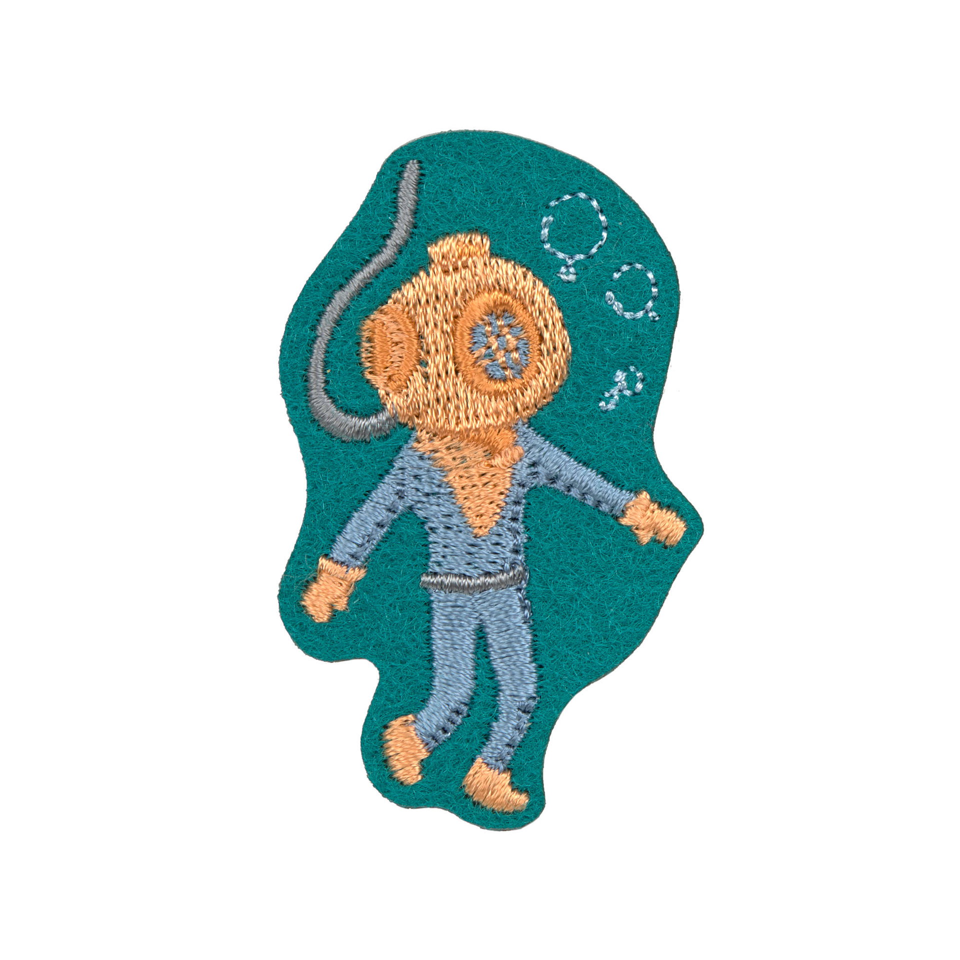 Textil Sticker Textile Woven Sticker - Stick on, Deep Sea | Lässig