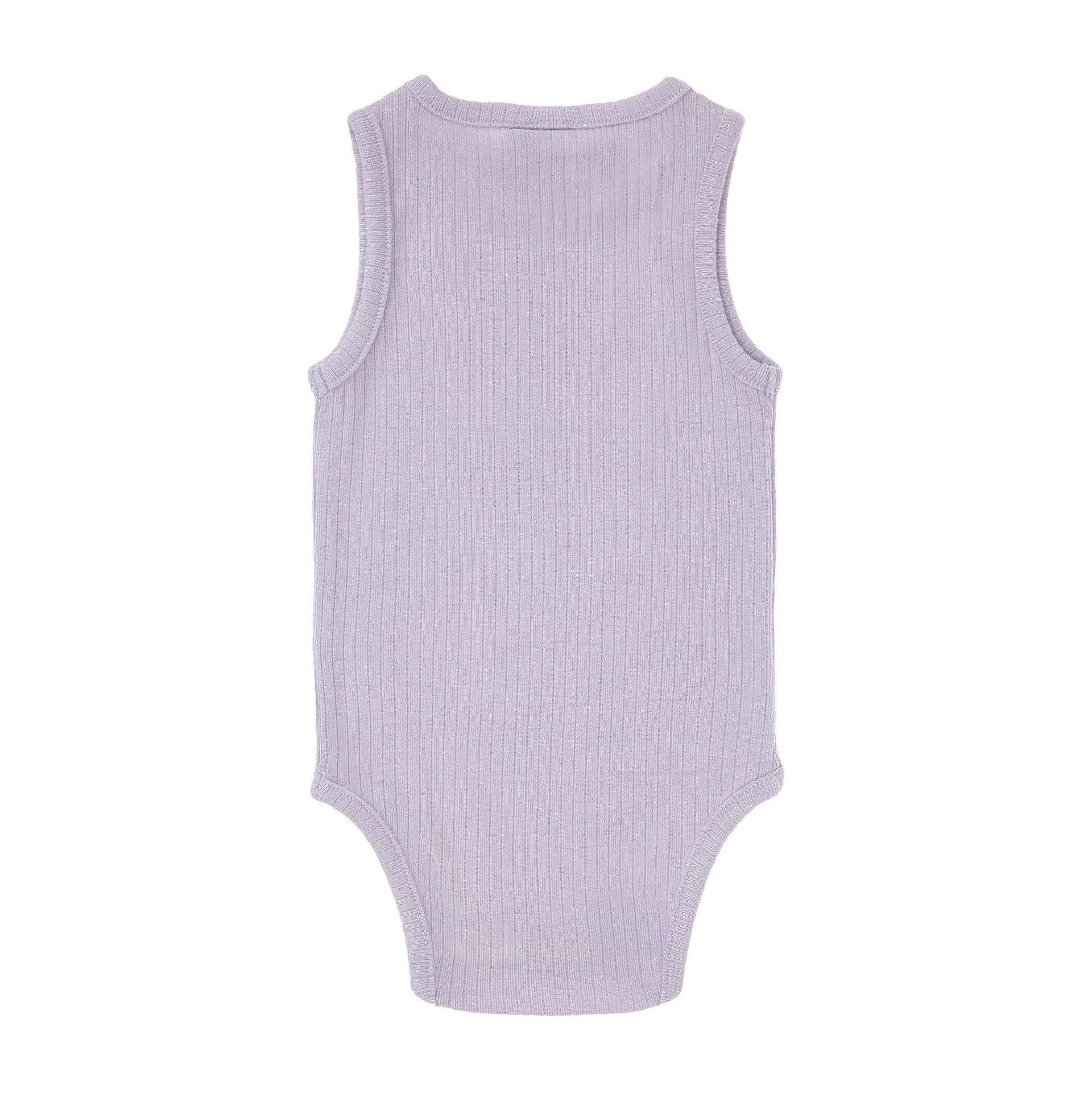Baby Body - Ärmellos gerippt, Pastell Lila