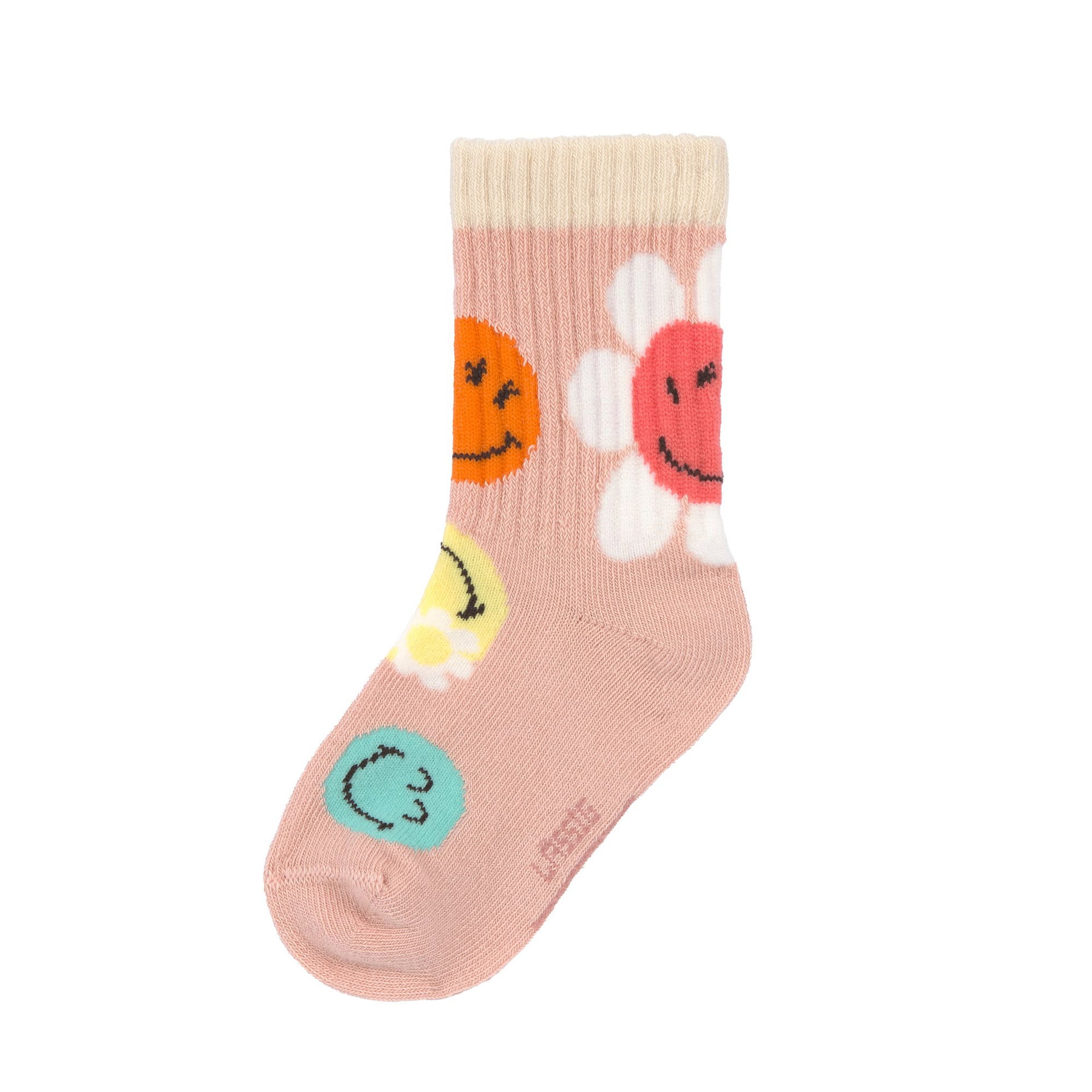 Socken, Kinder, Motiv, Blumen, Fröhlich