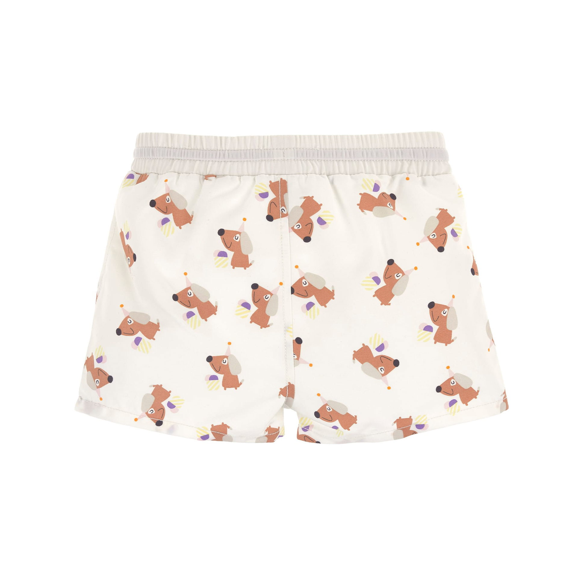 horts, baby, muster, hund, weiß, Kinderhose, Shorts, Weiß, Dackel Muster, Tiermuster