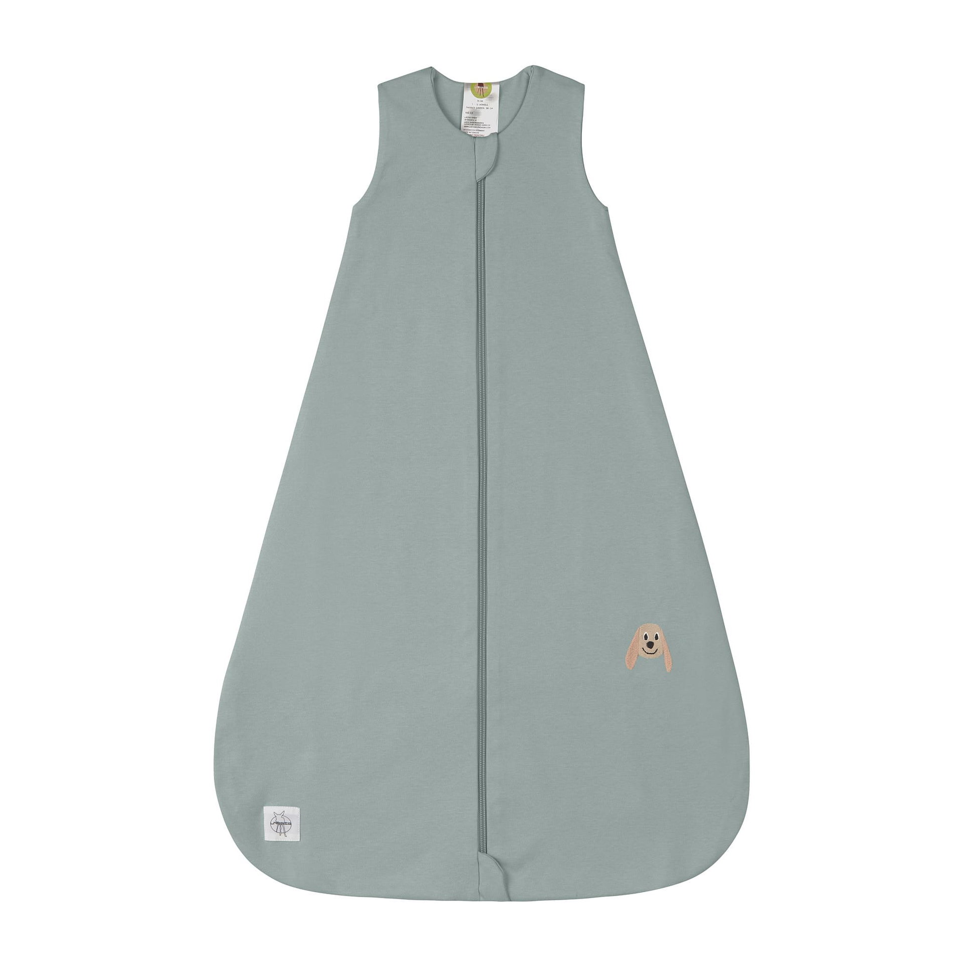 Baby Schlafsack 0.5 TOG - Bio Baumwolle, Granit Grn | Lssig