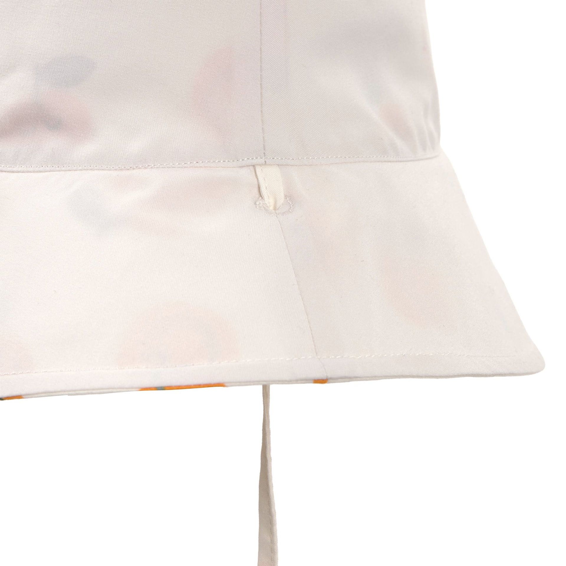 Bucket-Hut, Leinen, Beige, Drill, Schnürung
