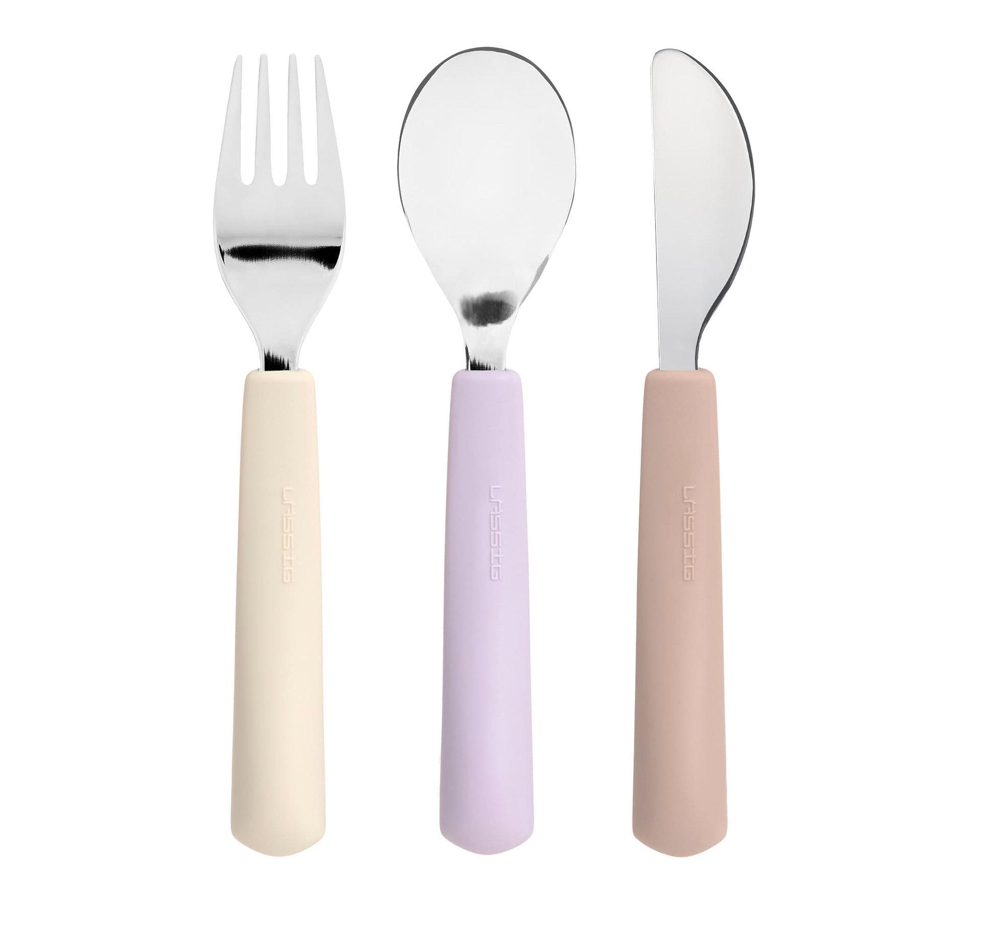 Bild 4 Cutlery with Silicone Handle 3 pcs Tiny Team Cat, Besteck, Gabel, Löffel, Messer, Waffe