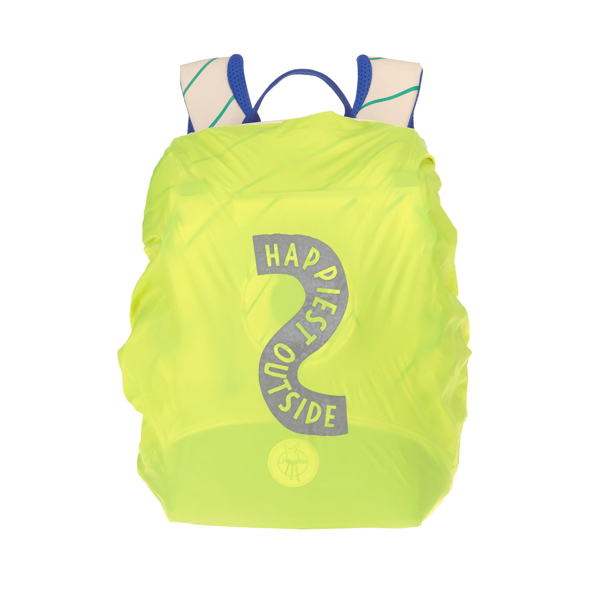 Rucksack, Neonfarben, Wasserabweisend, Reflektorlogop, 2-Seiten-Logo