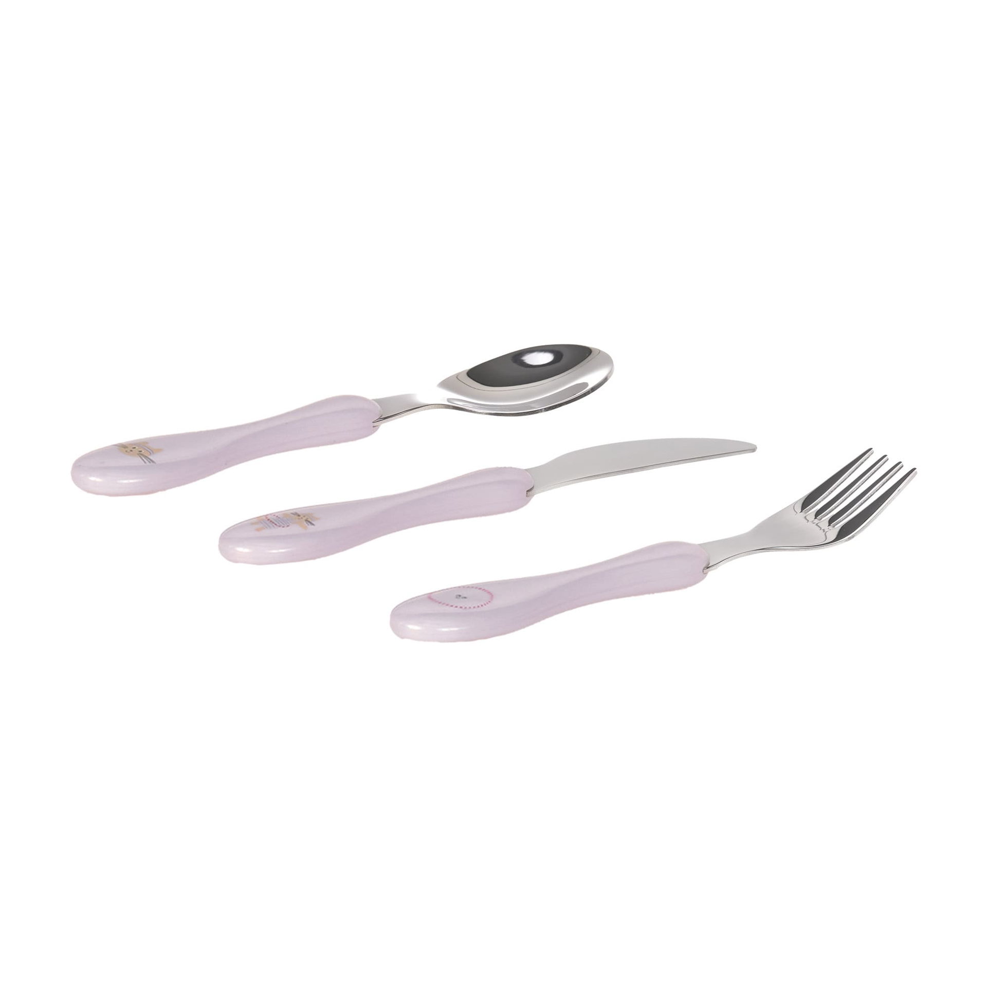 Bild 2 Cutlery 3 pcs Tiny Team Cat, Besteck, Gabel, Löffel, Besteck, Gabel, Löffel