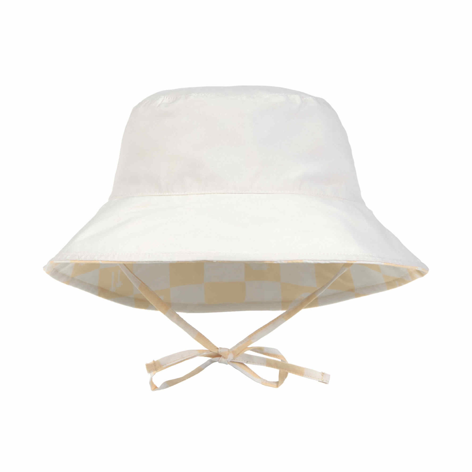 Bild 2 Sonnenhut Kinder (UV Schutz) - Kariert, Gelb
