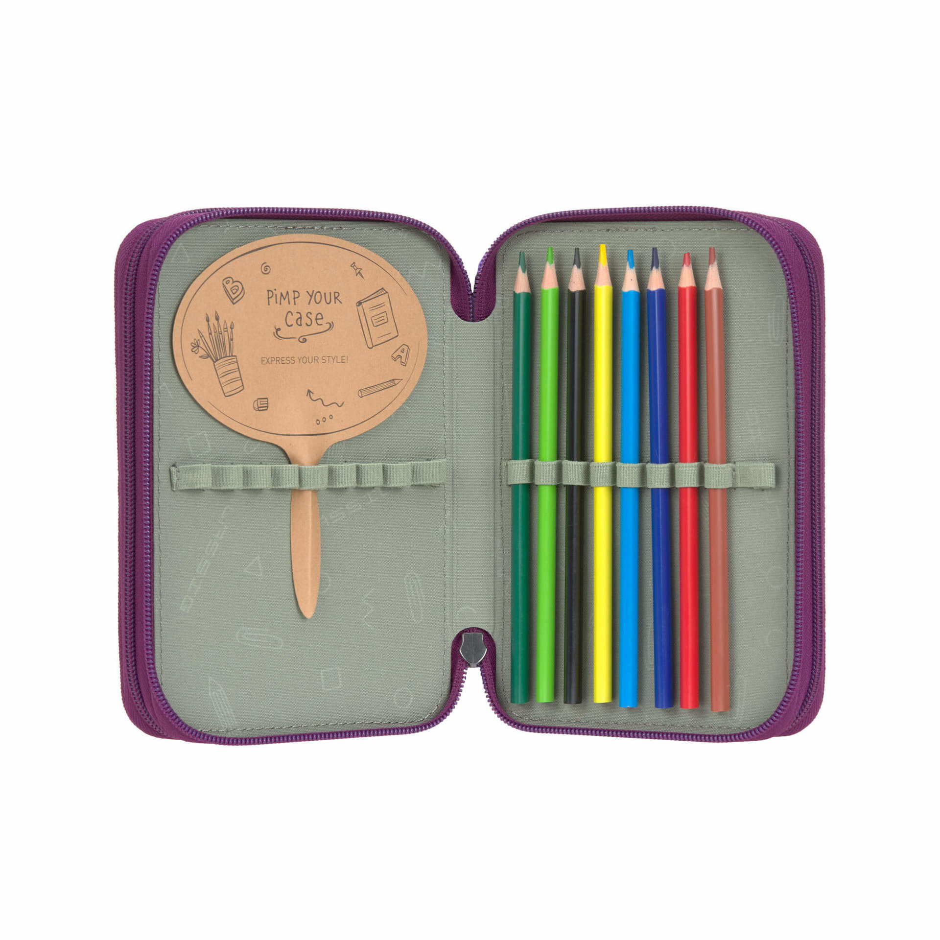 Schulset-Stifte, Buntstifte, Zweifach-Set, Kunstzubehör, Künstler-Toolkit