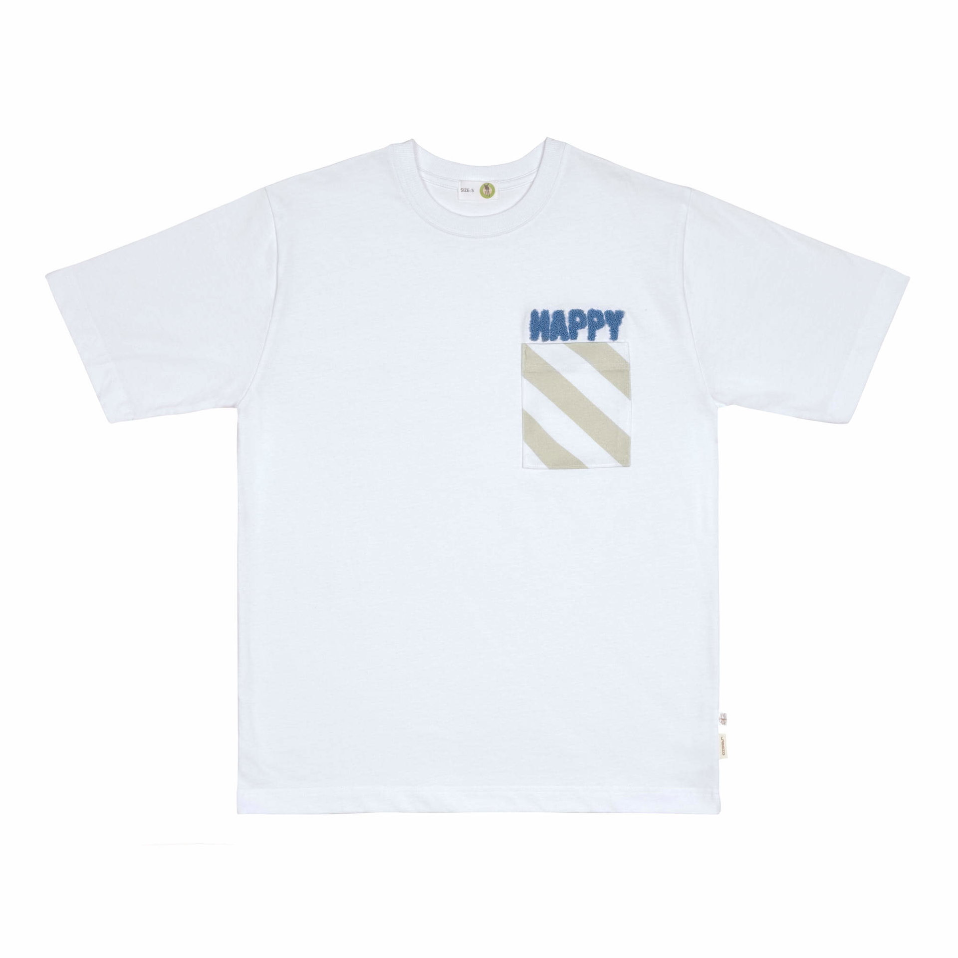 Bild 1 T-Shirt unisex GOTS (relaxed fit) - Little Gang, Happy Weiß, Bekleidung, T-shirt, Hemd