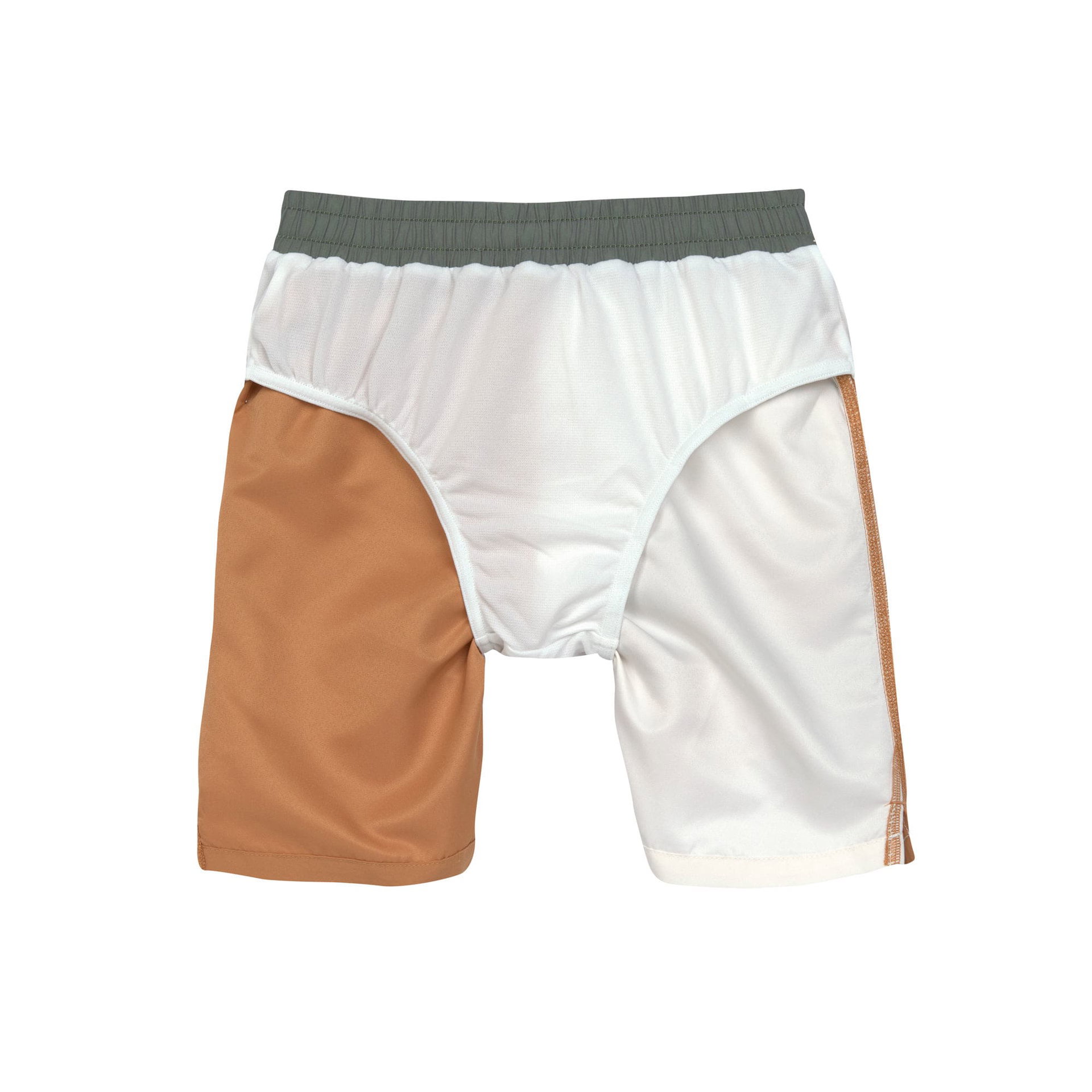 Bild 2 UV Badehose Kinder, Braun Weiß