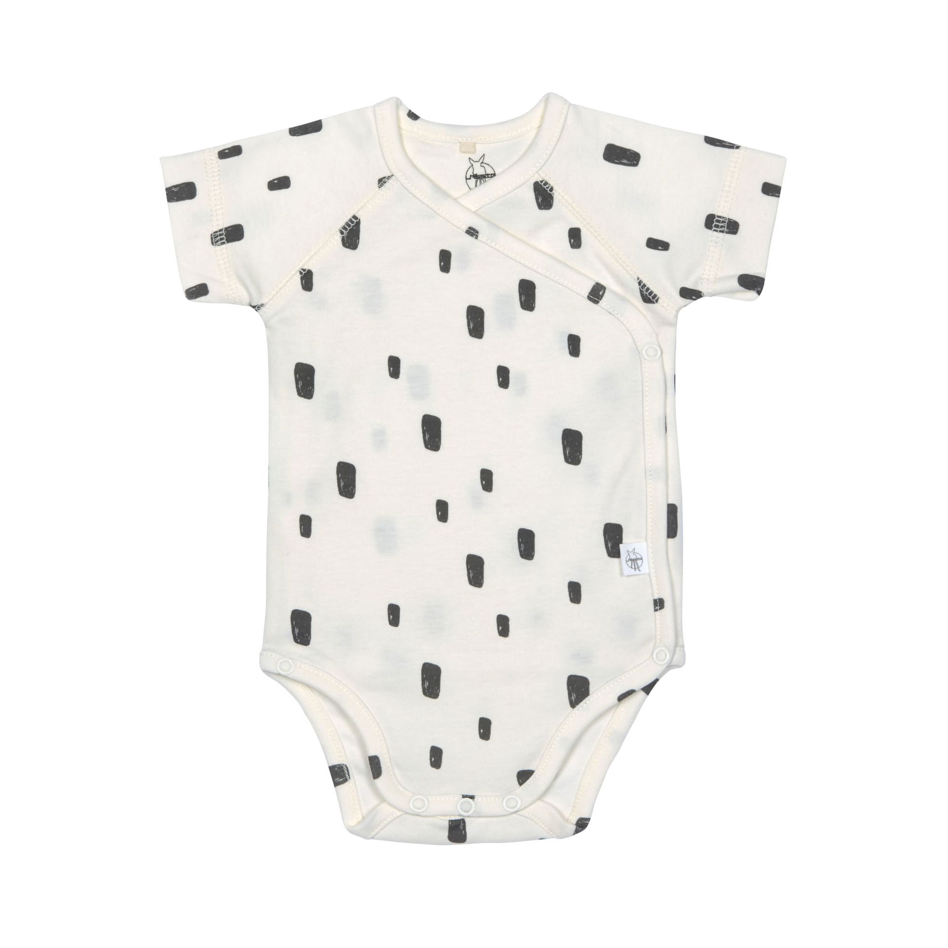 Short Sleeve Body GOTS, Bricks milky (0 months) Lässig