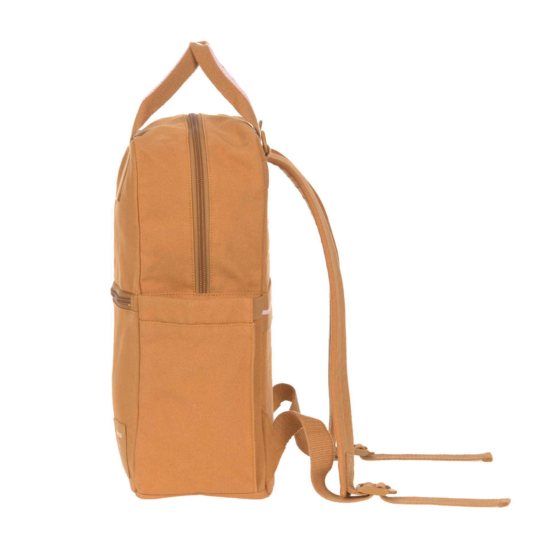 Little One Me Square Backpack Big GOTS caramel Lässig