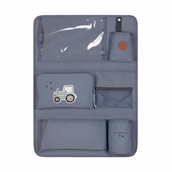 Lässig Organisateur De Poussette Multitalent - Sac à Couches Compact Avec Matelas à Langer, Soft Stripes Rose