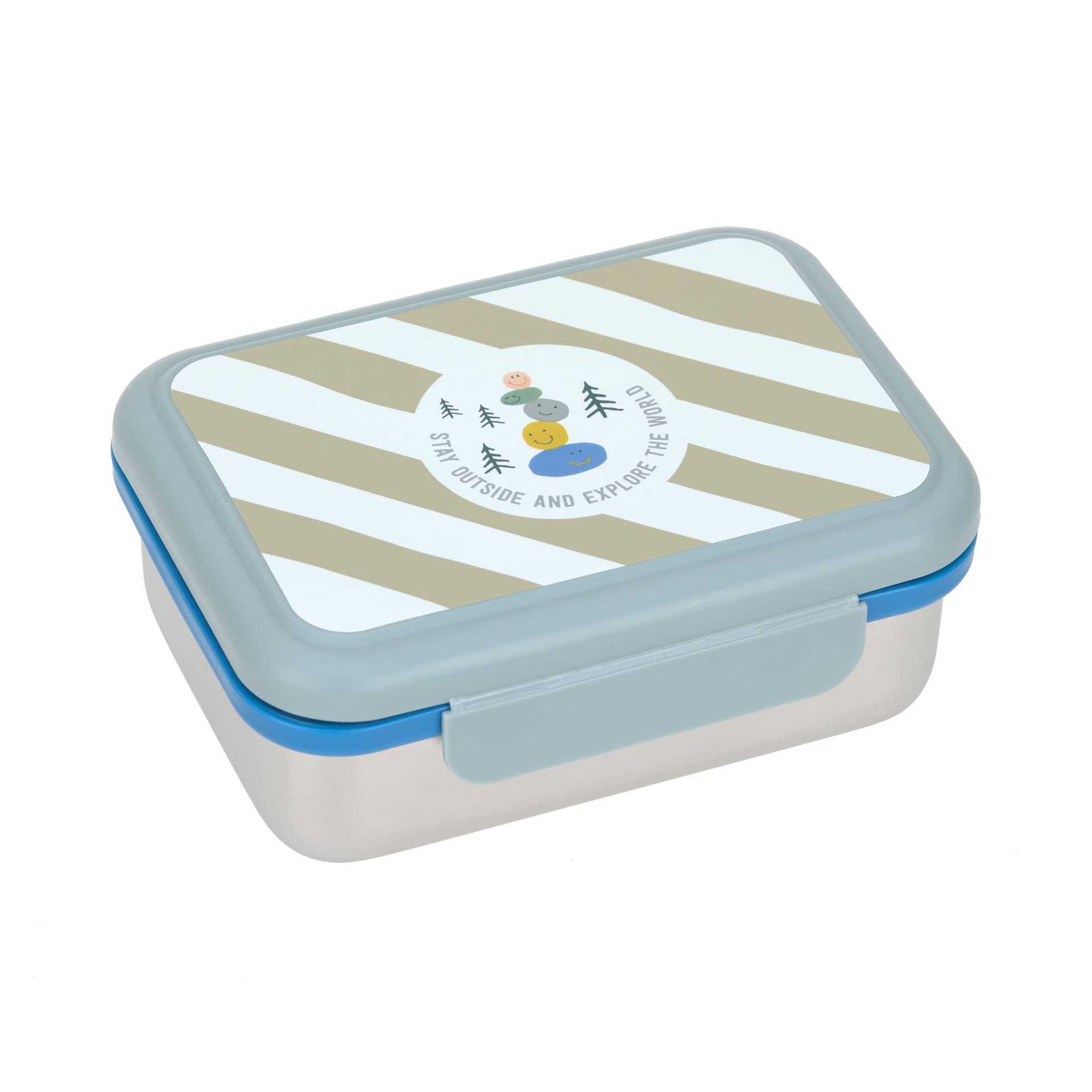 Bild 1 Lunchbox Stainless Steel Sunny Explorer green/blue, Kiste, Kabinett, Mobiliar, Kiste, Kabinett, Mobiliar