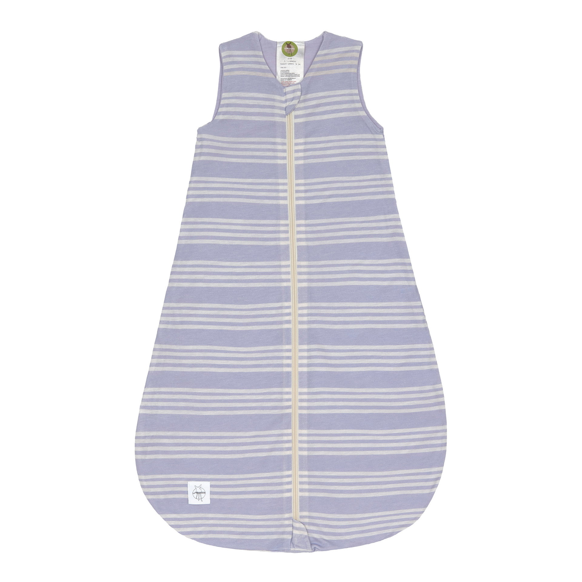 Bild 1 PreOrder 2026 - Sleeping Bag with TENCEL™ Lyocell  Striped pastel lilac, Schlafsack, Baby, Reißverschluss, Streifen, Latzkissen?