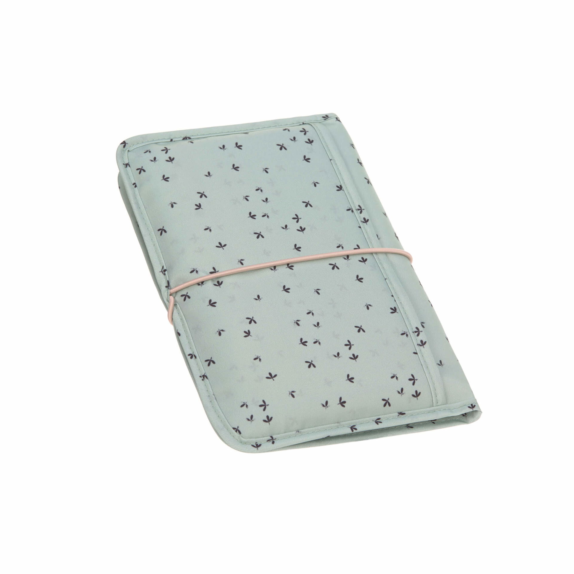 Changing Pouch, Floral Mint