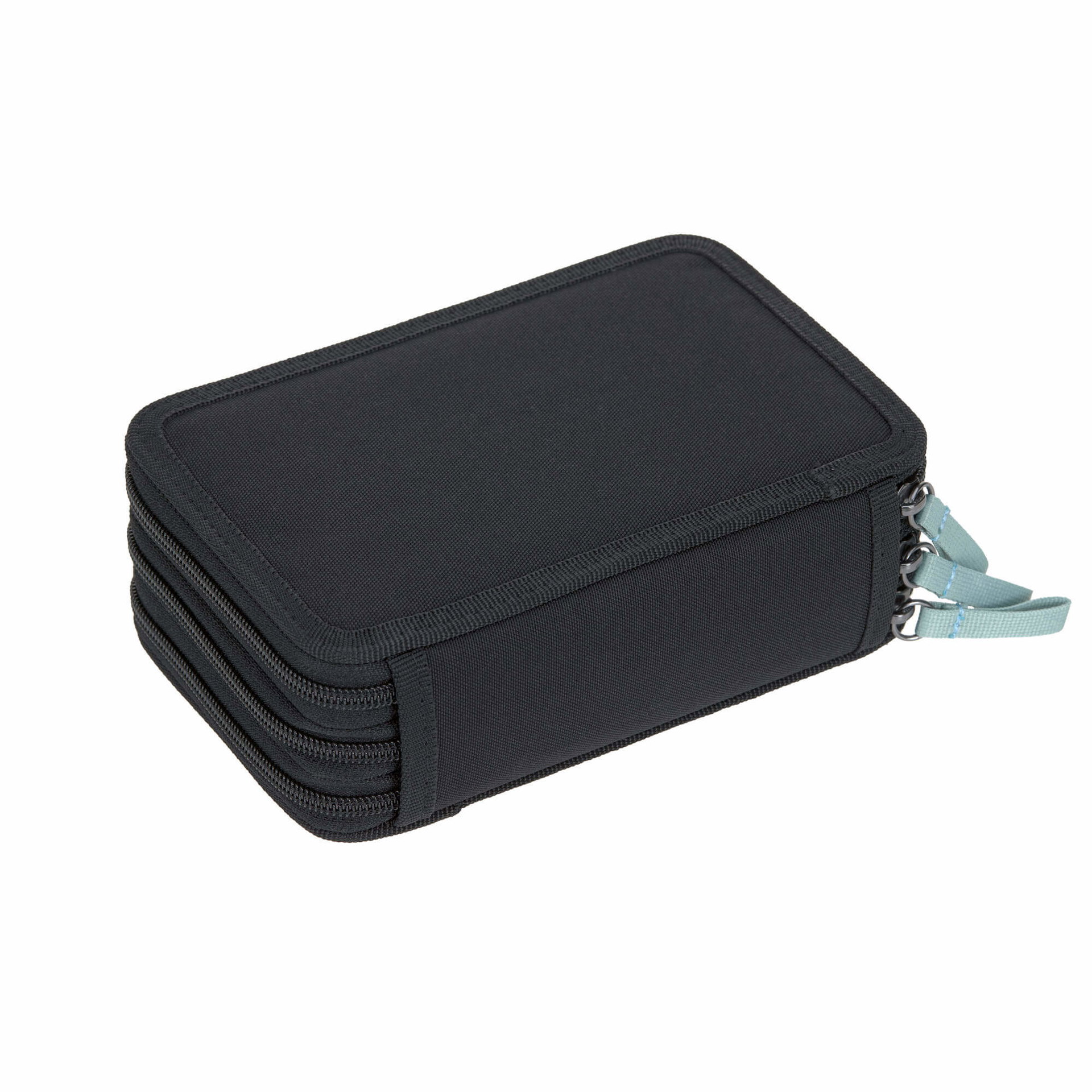 Hartschaum-Schutzhülle, Etui, Reißverschluss, kompakt, schwarz