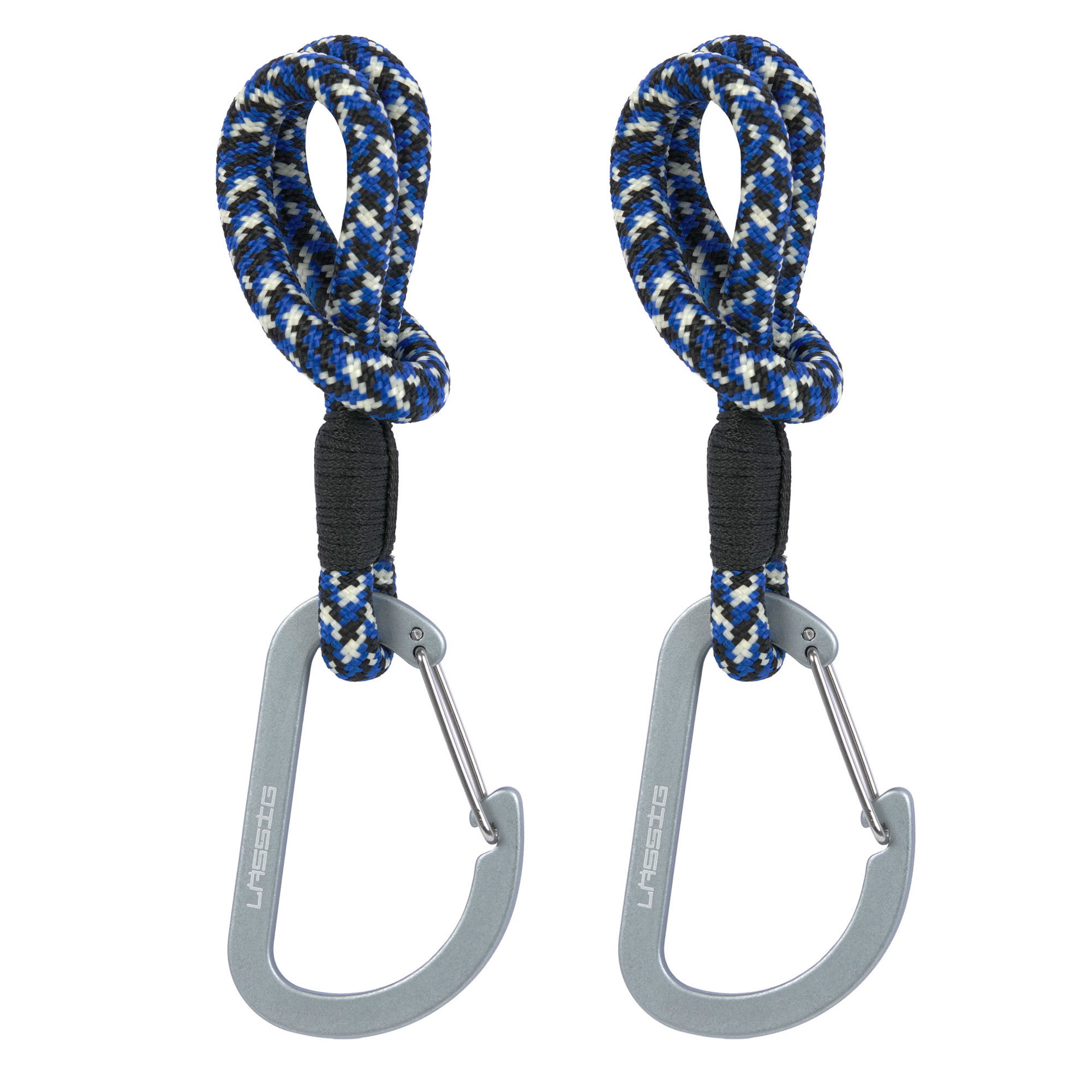Kinderwagenhaken 2er Set - Karabiner, Schwarz Blau | Lssig