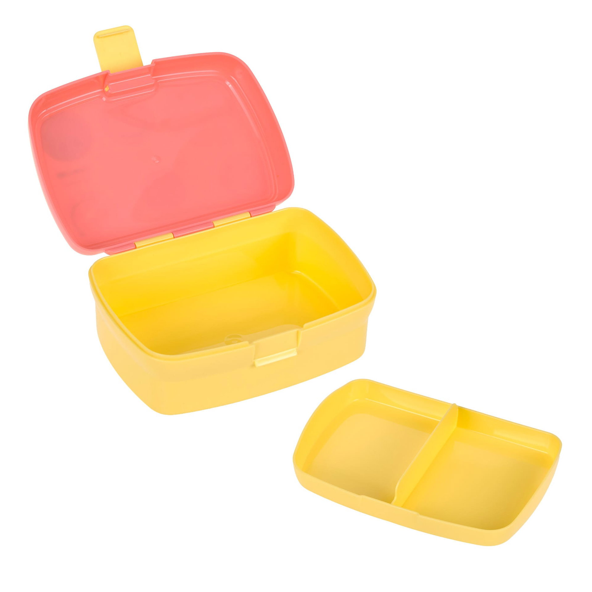 Lunchbox, Container, Bento, Gelb, Geteilte Fächer