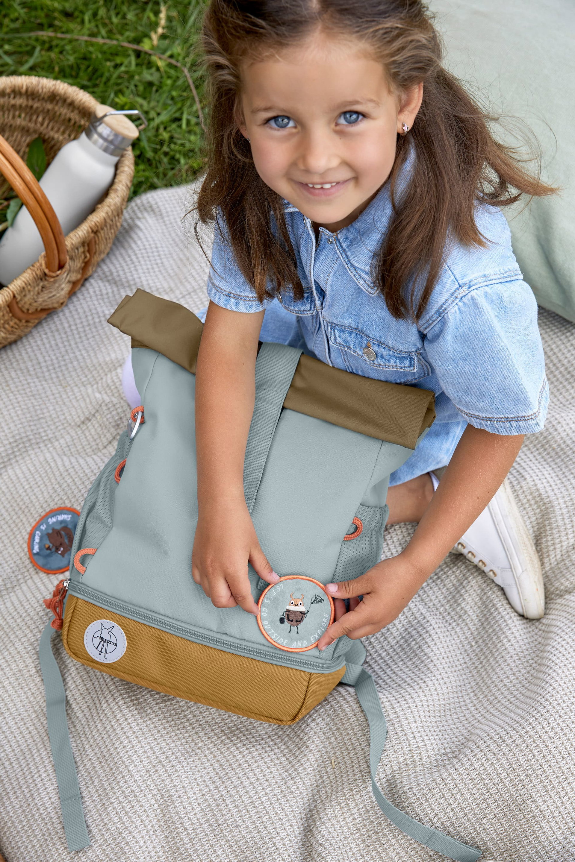 LÄSSIG Kleuterschoolrugzak, roltop met borstriem, waterafstotend, 11 liter/mini rolltop rugzak, lila (lilac), Eén maat, modern LÄSSIG Kleuterschoolrugzak, roltop met borstriem, waterafstotend, 11 liter/mini rolltop rugzak, lila (lilac), Eén maat, modern