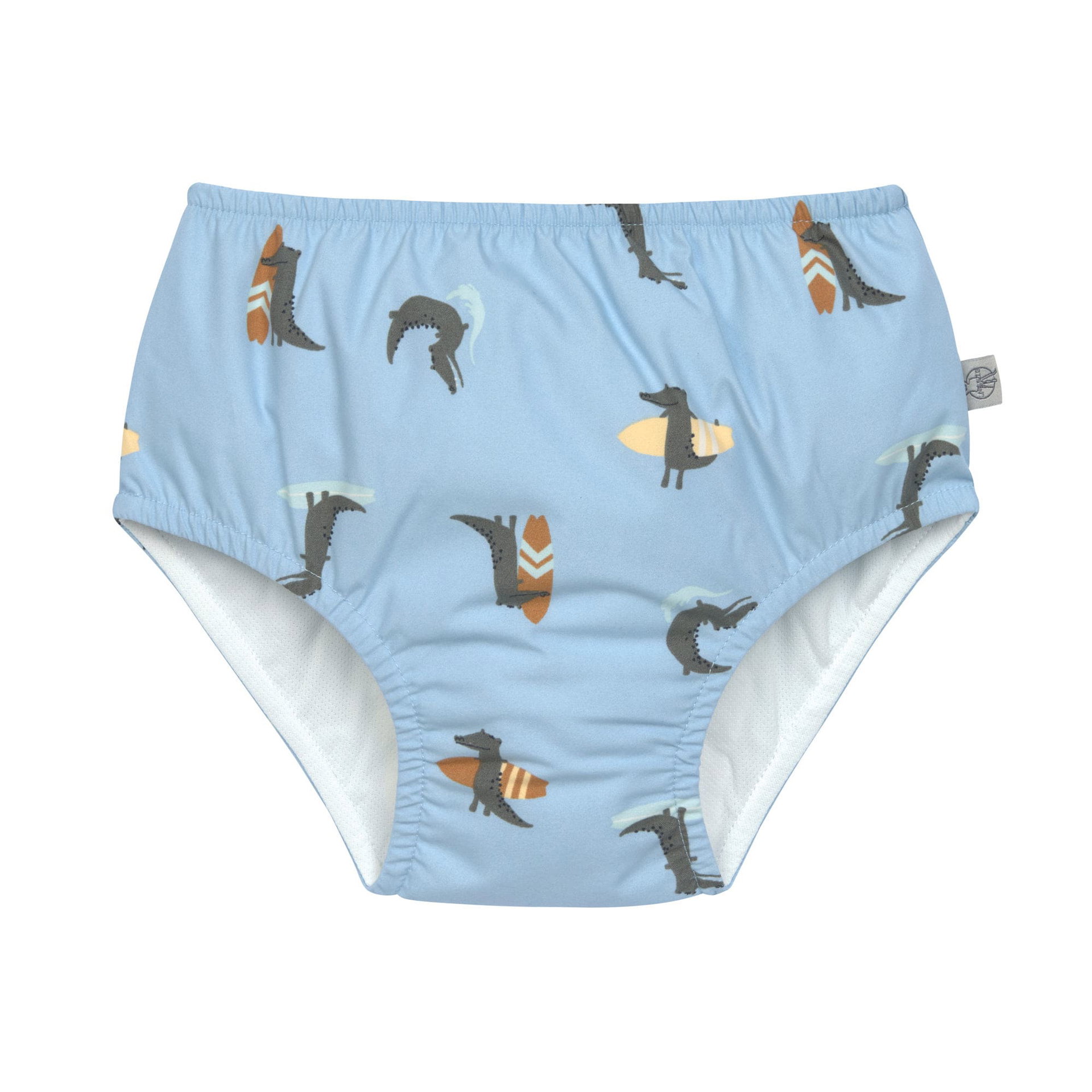 Bild 1 PreOrder 2025 Swim Diaper Crocodile sky blue