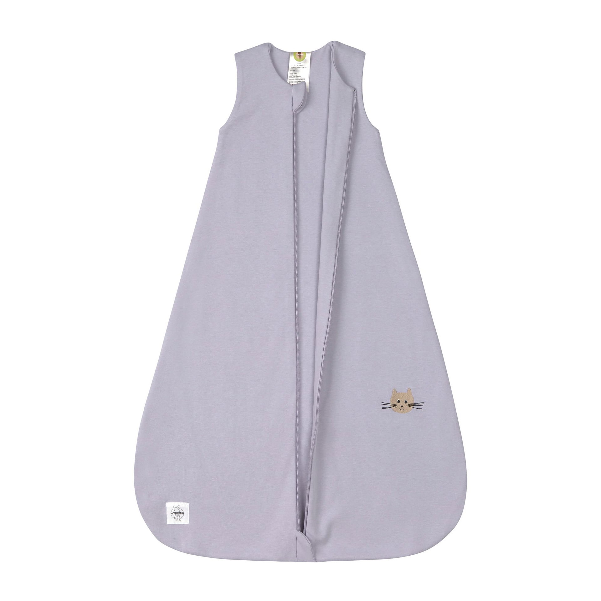 Schlafsack, Baby-Schlafsack, Grau, Katzen Stickerei, weiches Material