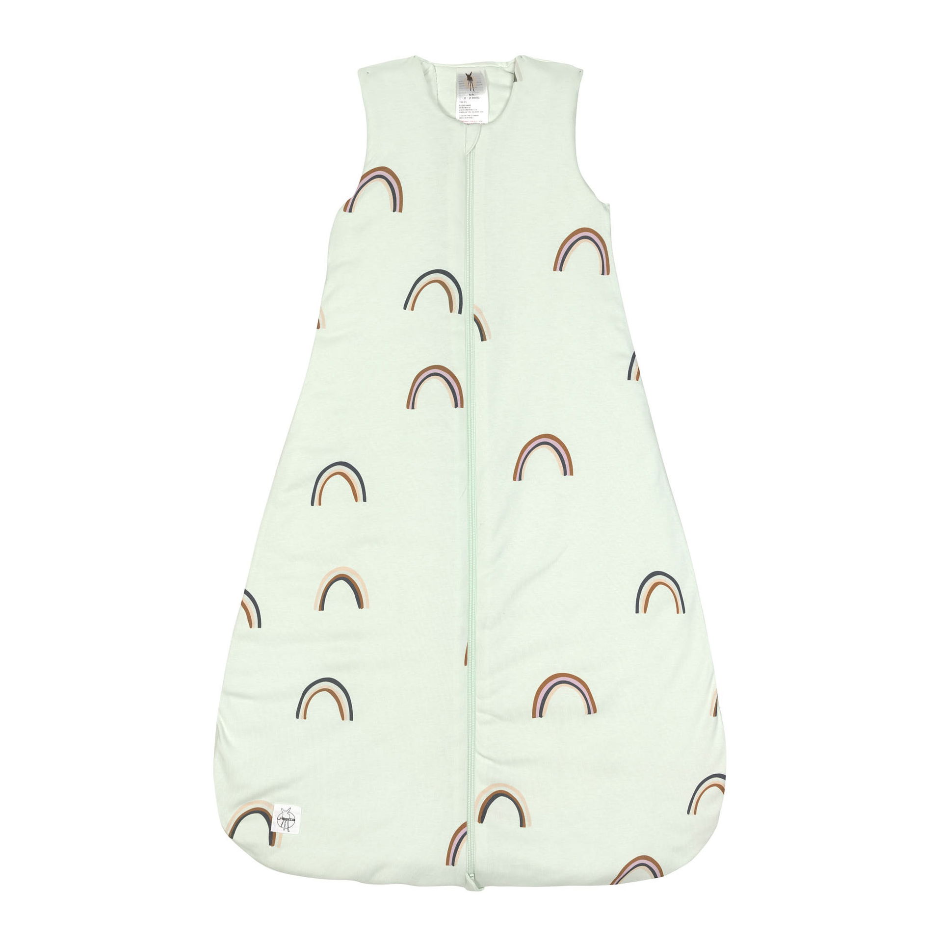 Baby Sleeping Bag 2,5 Tog Heart, Rainbow mint - Main Image