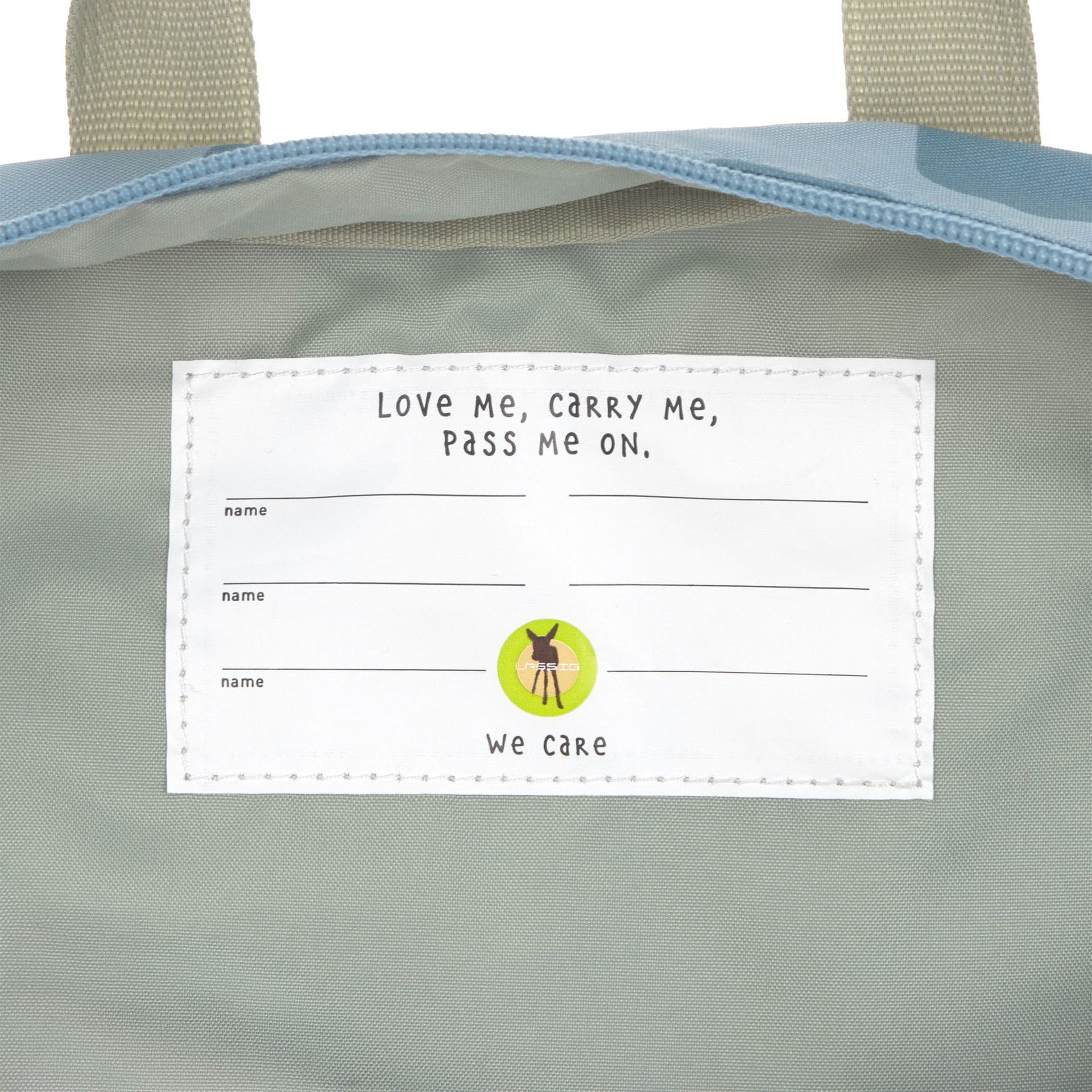 Mini Square Backpack Pattern Party, blue