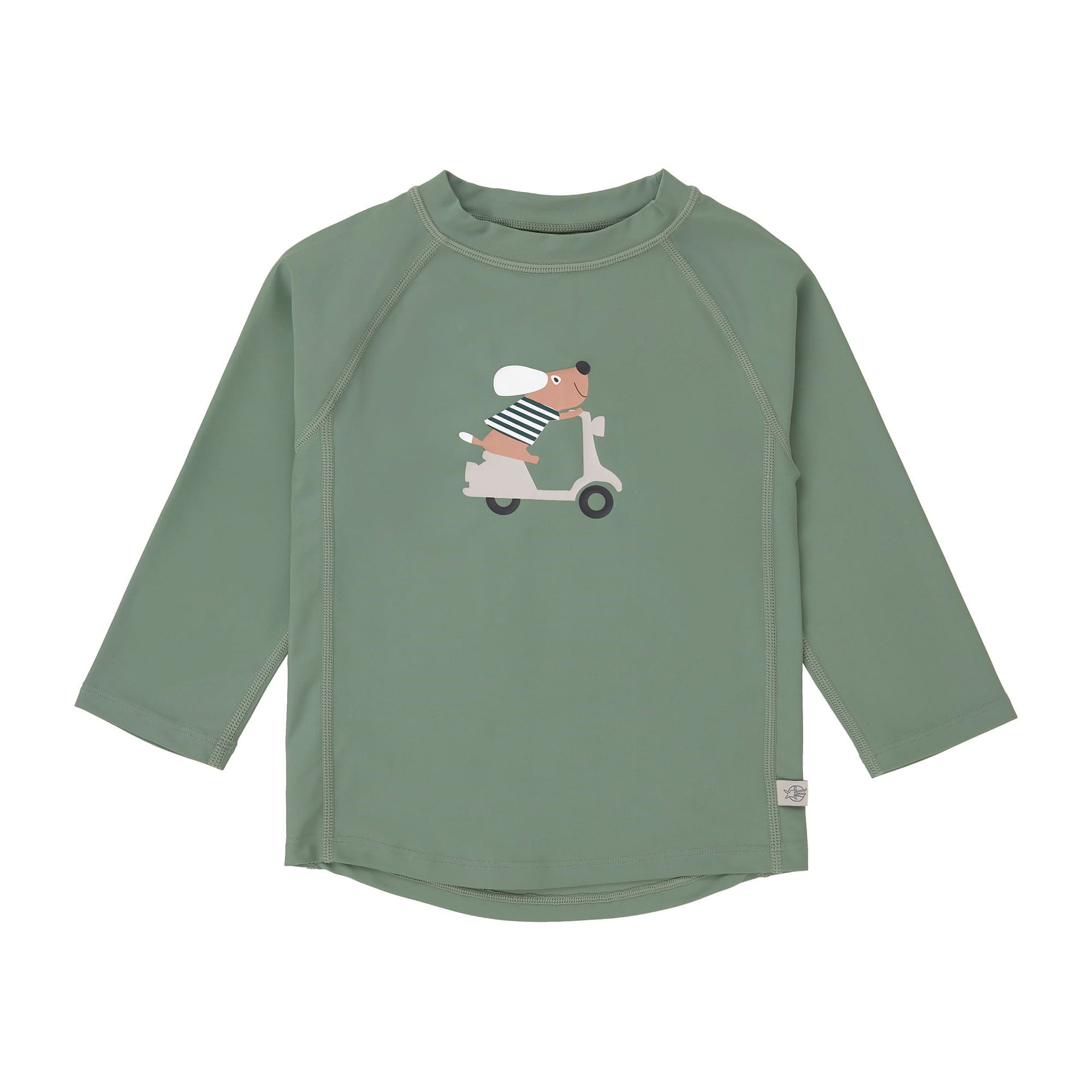 Bild 1 PreOrder 2026 -  Long Sleeve Rashguard Scooter/Dog green, Bekleidung, Langarm, Ärmel, T-shirt, Hemd, Langarmshirt, Raglanshirt, U-Boot-Print, Grün, Kinder
