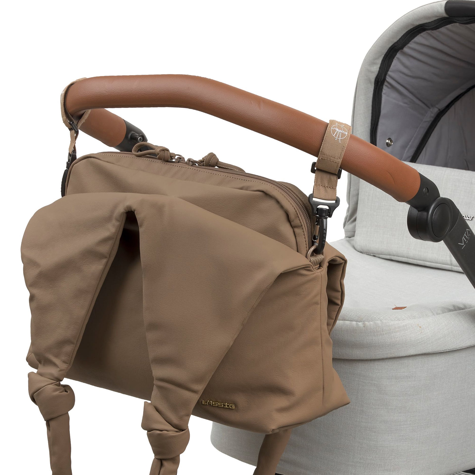 Kinderwagen-Organizer, Babywagen-Accessoire, Taske, Beutel, Gurtband-Adapter