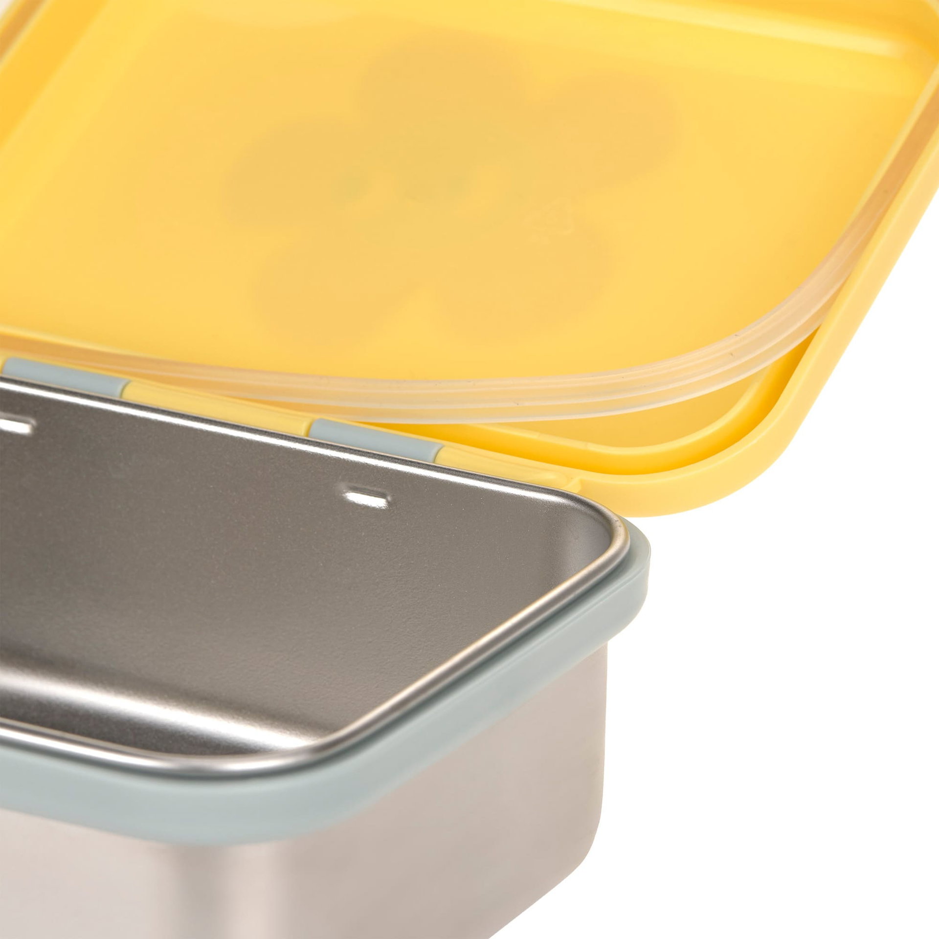 Lunchbox, Container, Metall, Gelbe Deckel, Bento-Box
