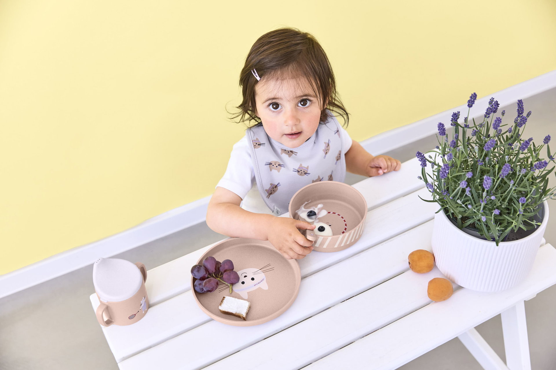 FRUITY'S - Lot Vaisselle Pour Enfant Avec 1 Verre, 1 Assiette Creuse, 1 Assiette Plate, 1 Gourde 1 Boite Gouter Et 2 Couverts P639010338