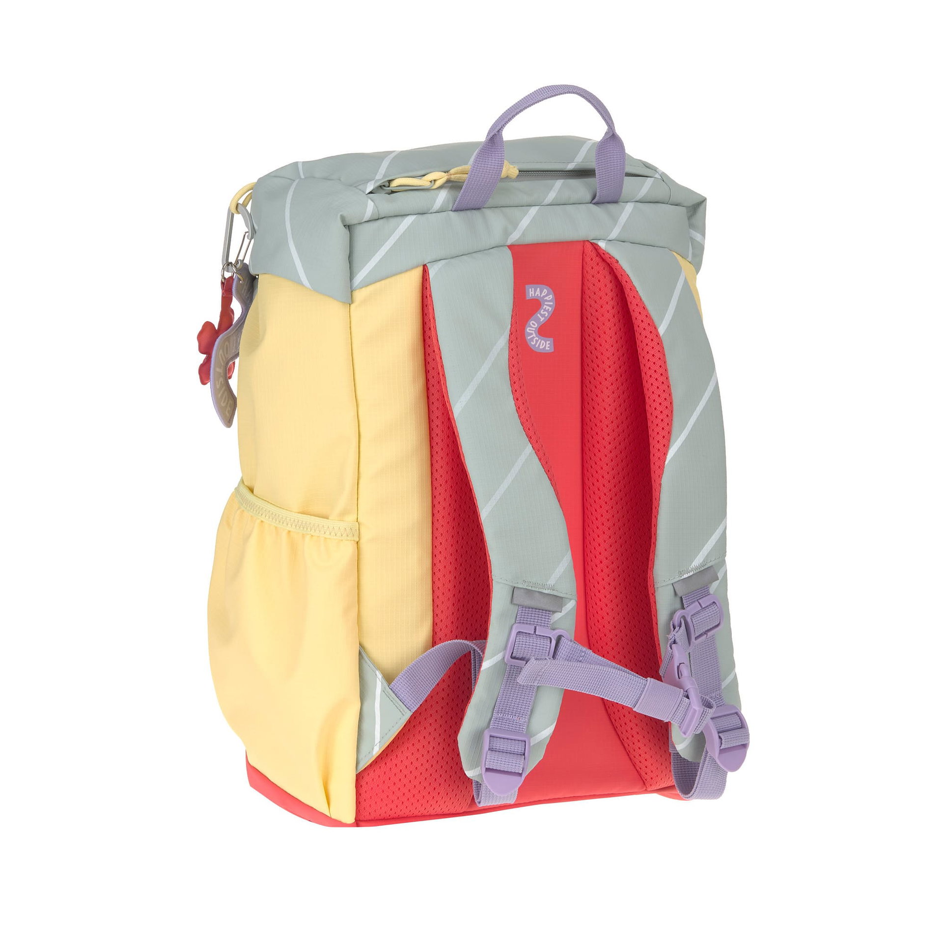 Rucksack, Schulterriemen, Mesh-Back, Pastellfarben, Gurtband