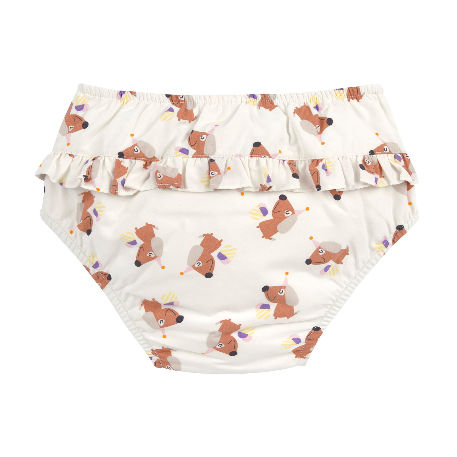 Baby, Diaper cover, Ruffle, Pattern, White