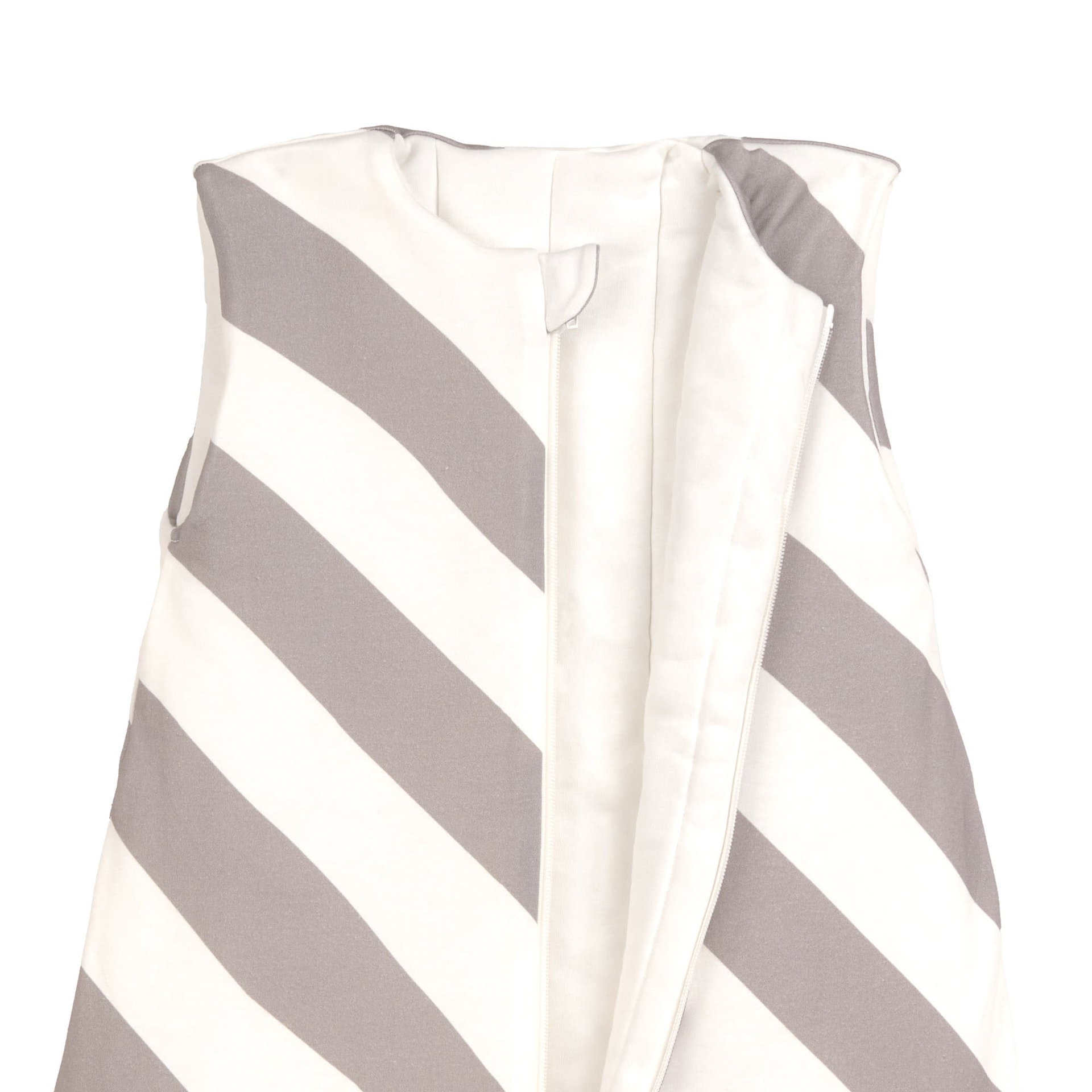 Bild 2 Kinder Schlafoverall 2,5 TOG - Striped, nature taupe, Modisch, Kleidung, Hemd