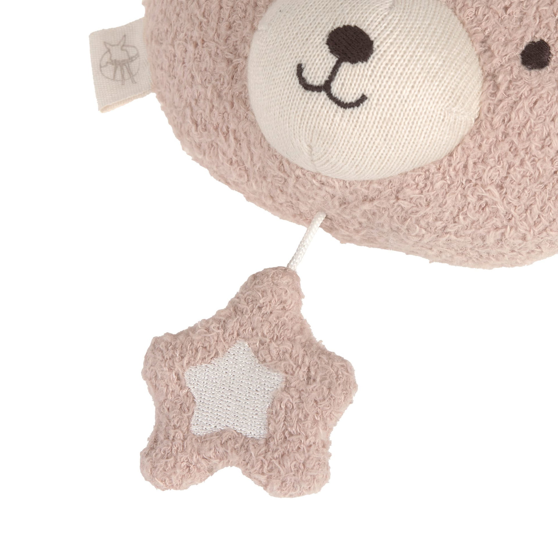 Plüschtier, Sternanhänger, Stofftier, Kuschelfigur, Beige