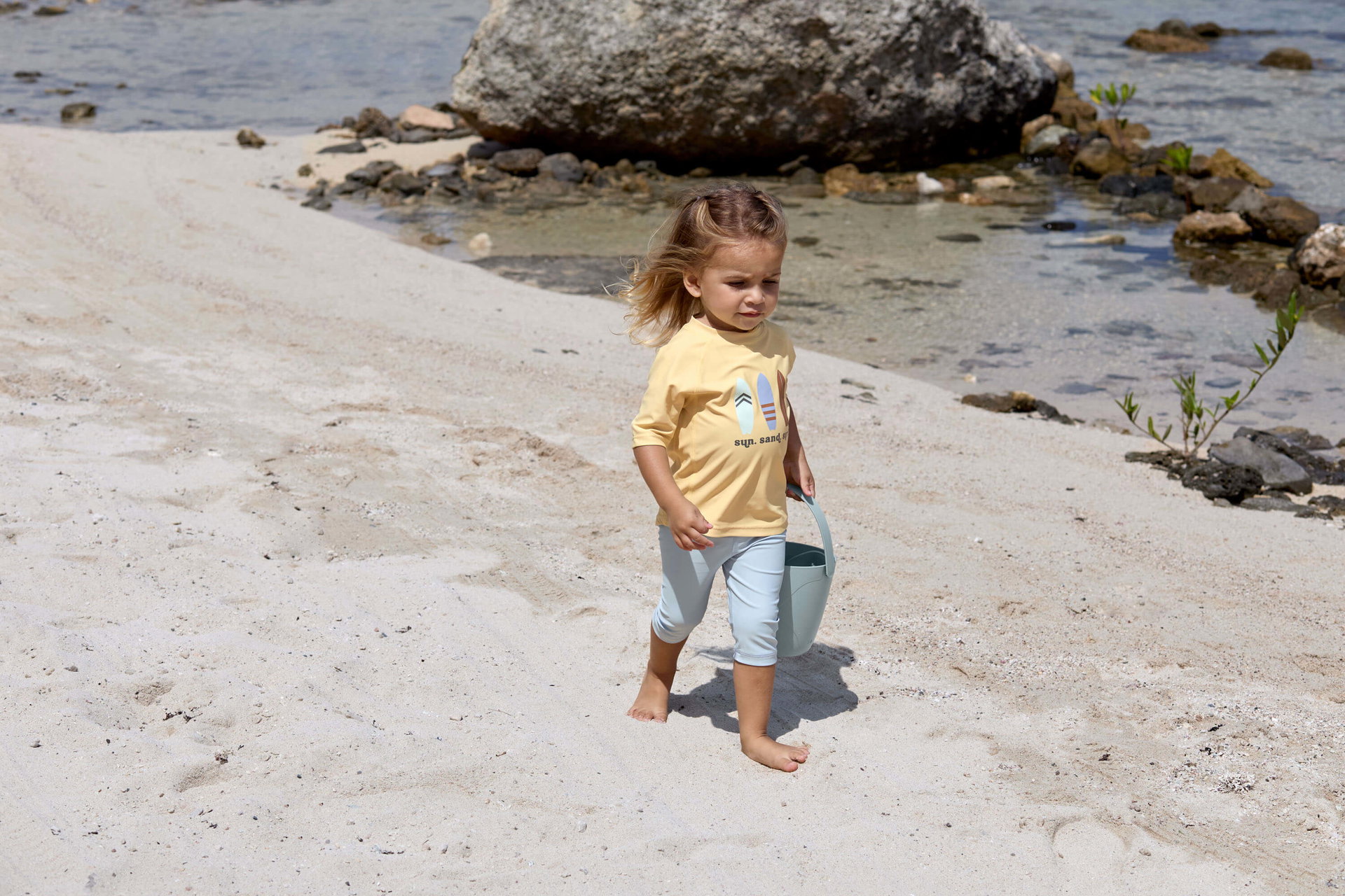 Bild 7 UV Shirt Kinder Kurzarm - Surfbrett, Gelb
