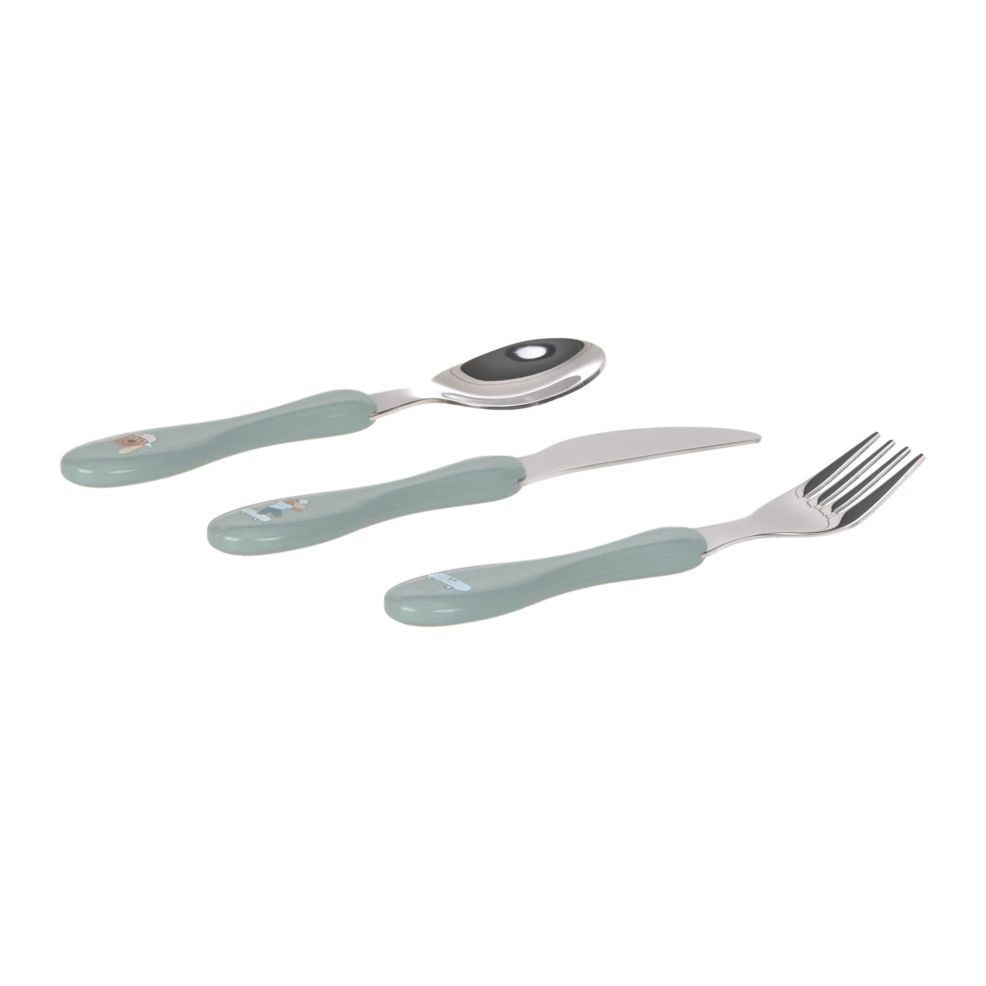 Bild 2 Cutlery 3 pcs Tiny Team Dog, Besteck, Gabel, Löffel, Besteck, Gabel, Löffel