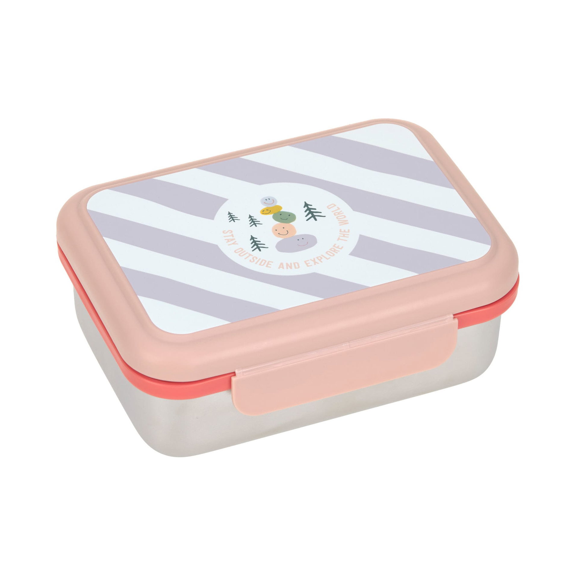 Bild 1 Lunchbox Stainless Steel Sunny Explorer rose/pink, Kiste, Kabinett, Mobiliar, Mittagessen, Mahlzeit, Kiste, Kabinett, Mobiliar, Mittagessen, Mahlzeit