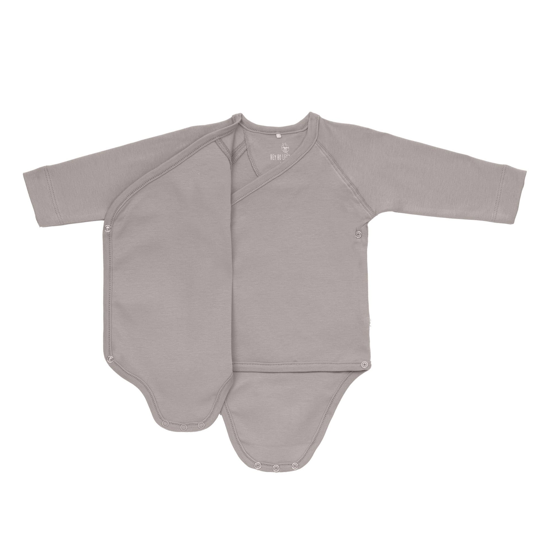 Bild 8 Baby Wickelbody langarm - Bio Baumwolle, Zitrone Taupe, Bekleidung, T-shirt, Langarm, Ärmel