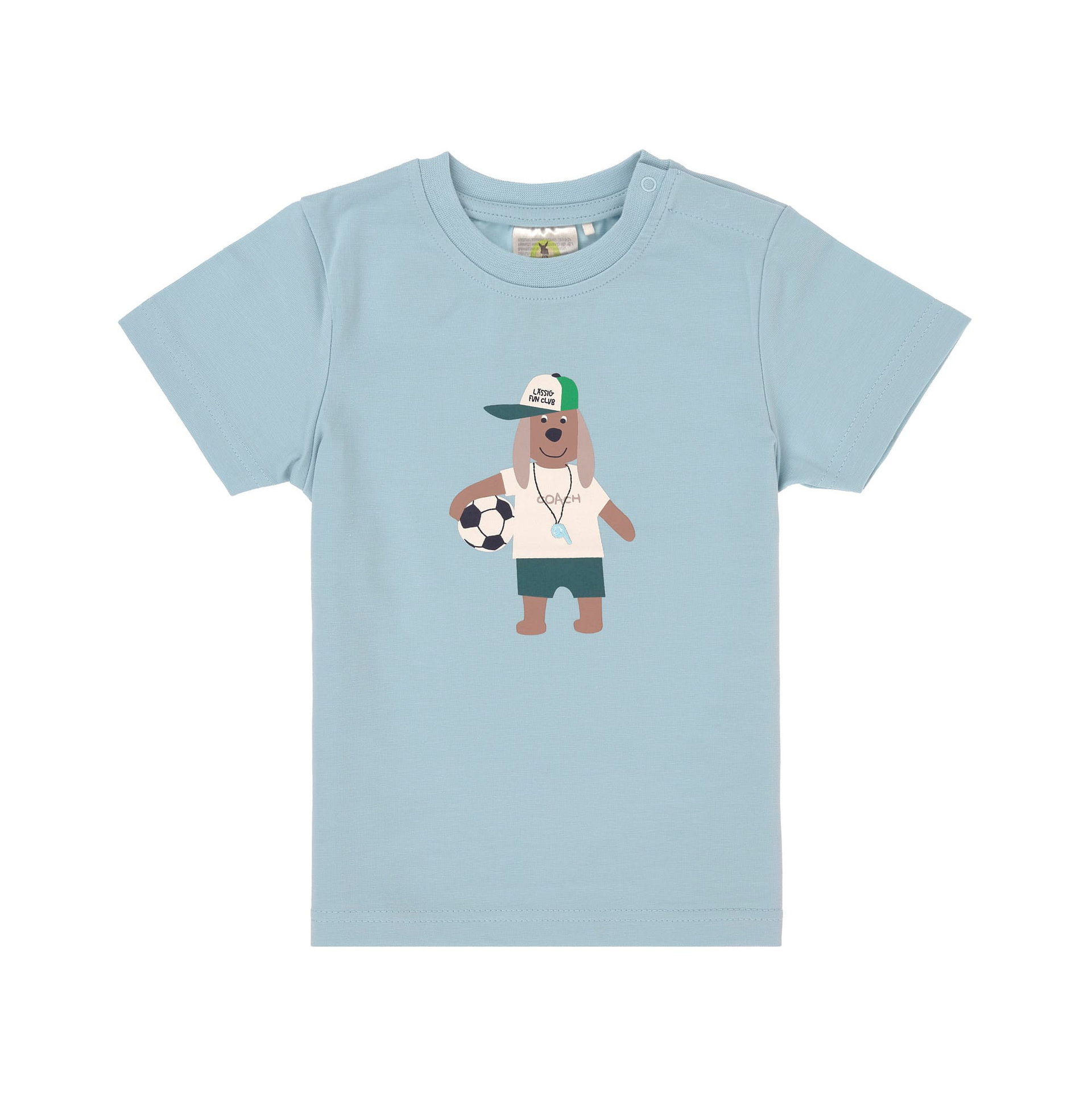 Bild 1 PreOrder 2026 - T-Shirt Jersey GOTS Dog pale blue, Bekleidung, T-shirt, Bekleidung, T-shirt