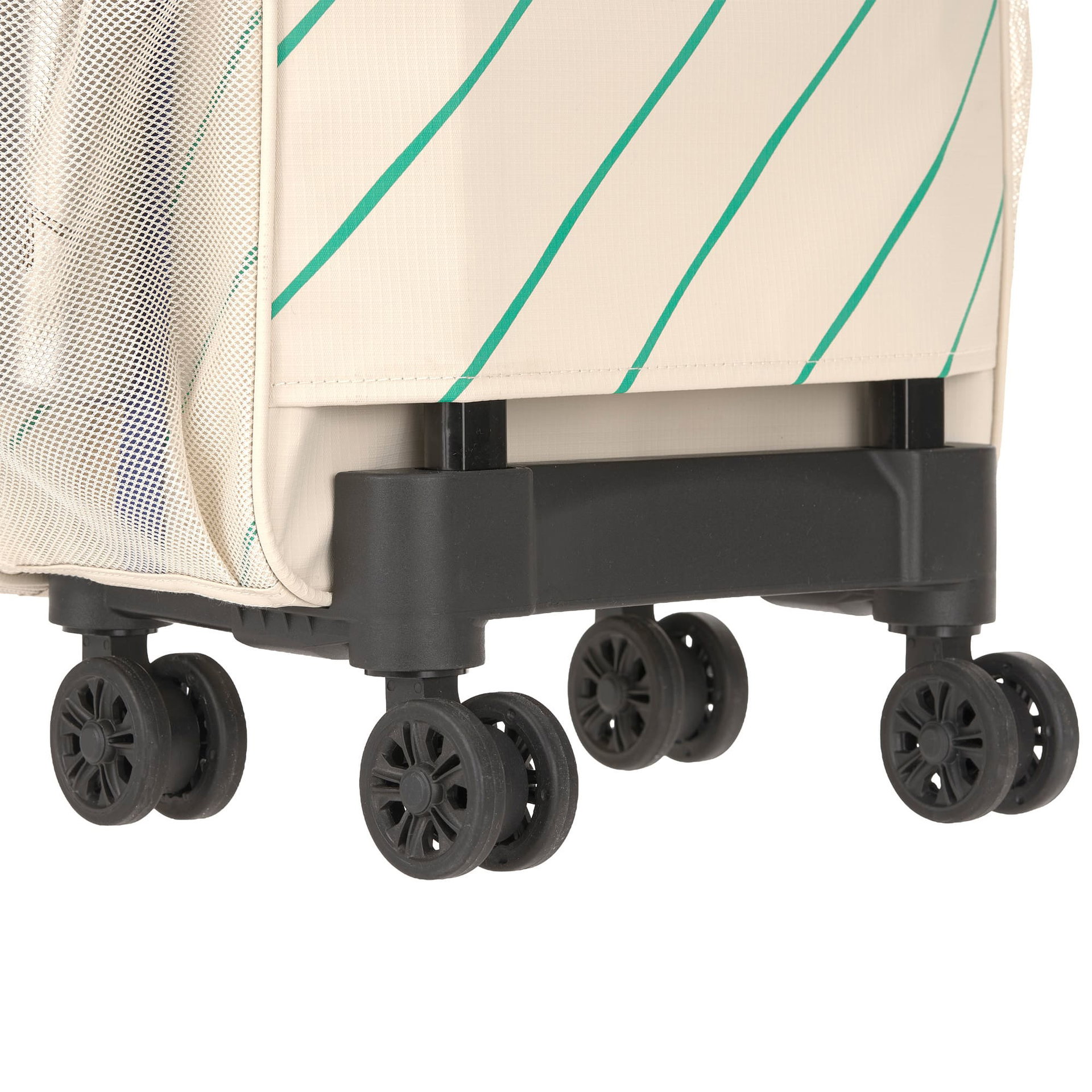 Koffer, Reisekoffer, Spinnerrollen, Rollen, Beige