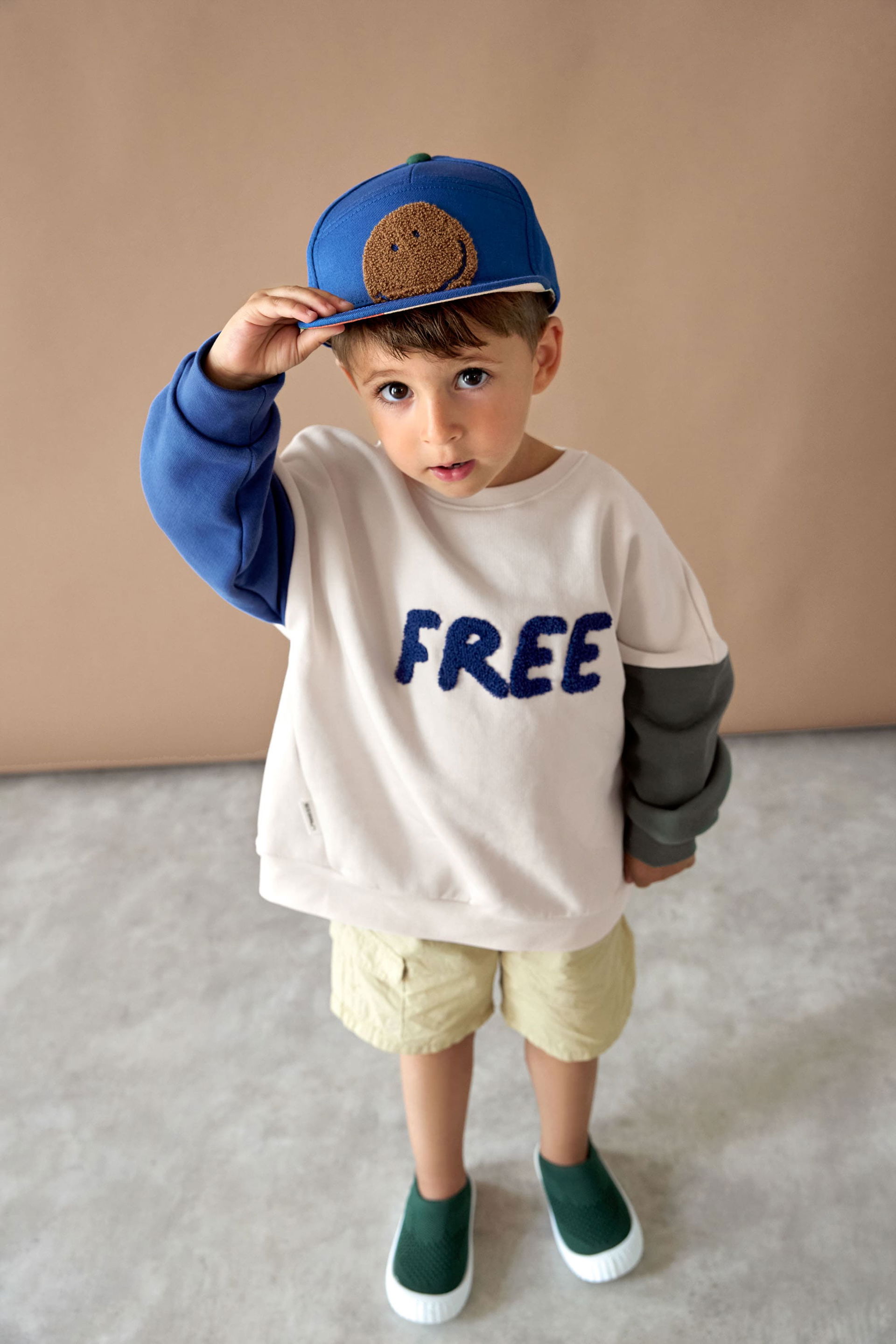 Kids Skater Cap Little Gang Smile blue, 1-2 years Lässig