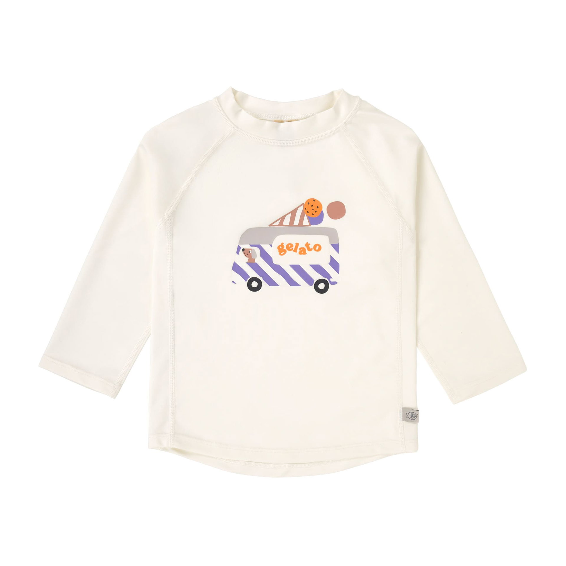 Bild 1 PreOrder 2026 -  Long Sleeve Rashguard Ice Cream Truck  sea salt, Bekleidung, Langarm, Ärmel, T-shirt, Hemd, Pullover, Eiscreme, Grafik, Cremefarben, Langarm